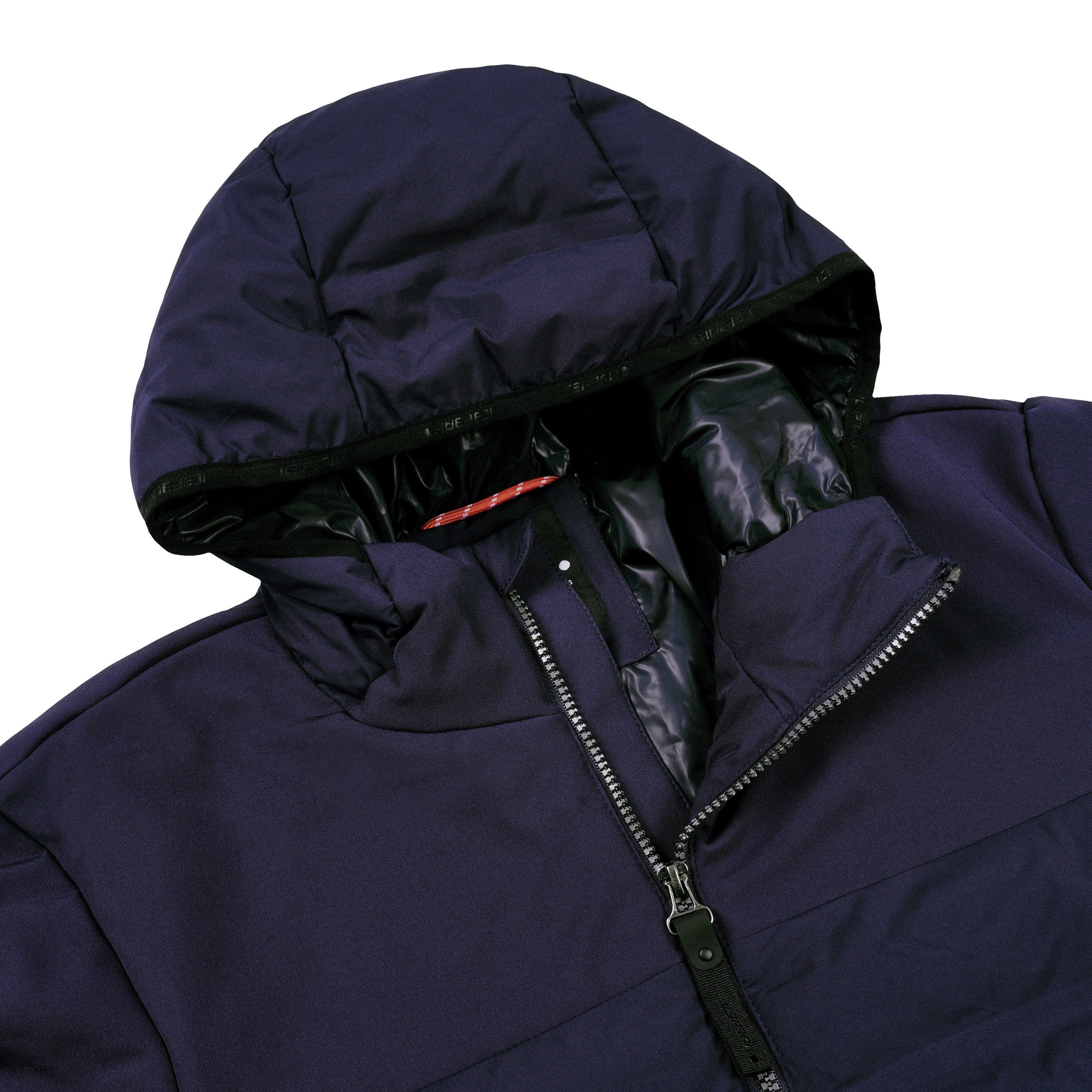 Icepeak Gebreid fleecejack H STRICKFLEECEJACKE AGAR met logo-patch op de bovenarm