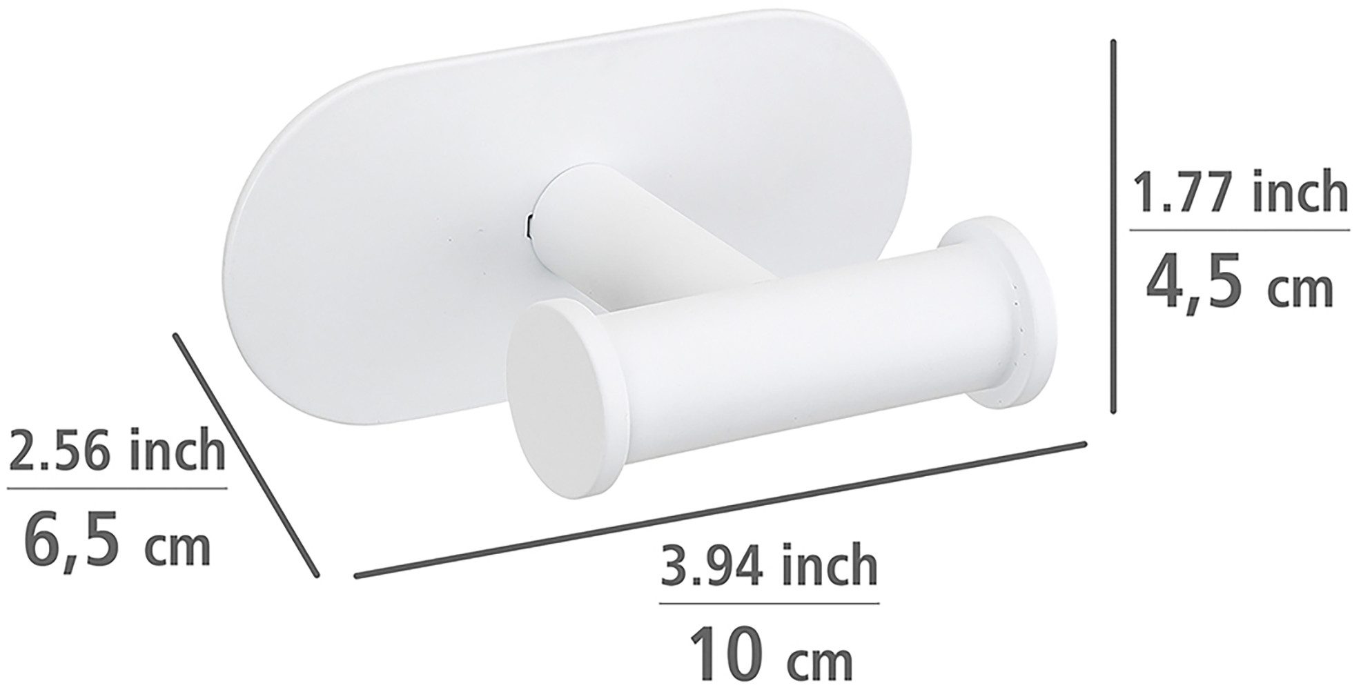 WENKO Dubbele haak Turbo-Loc® model Duo Orea van roestvrij staal voor handdoeken, bevestiging zonder boren