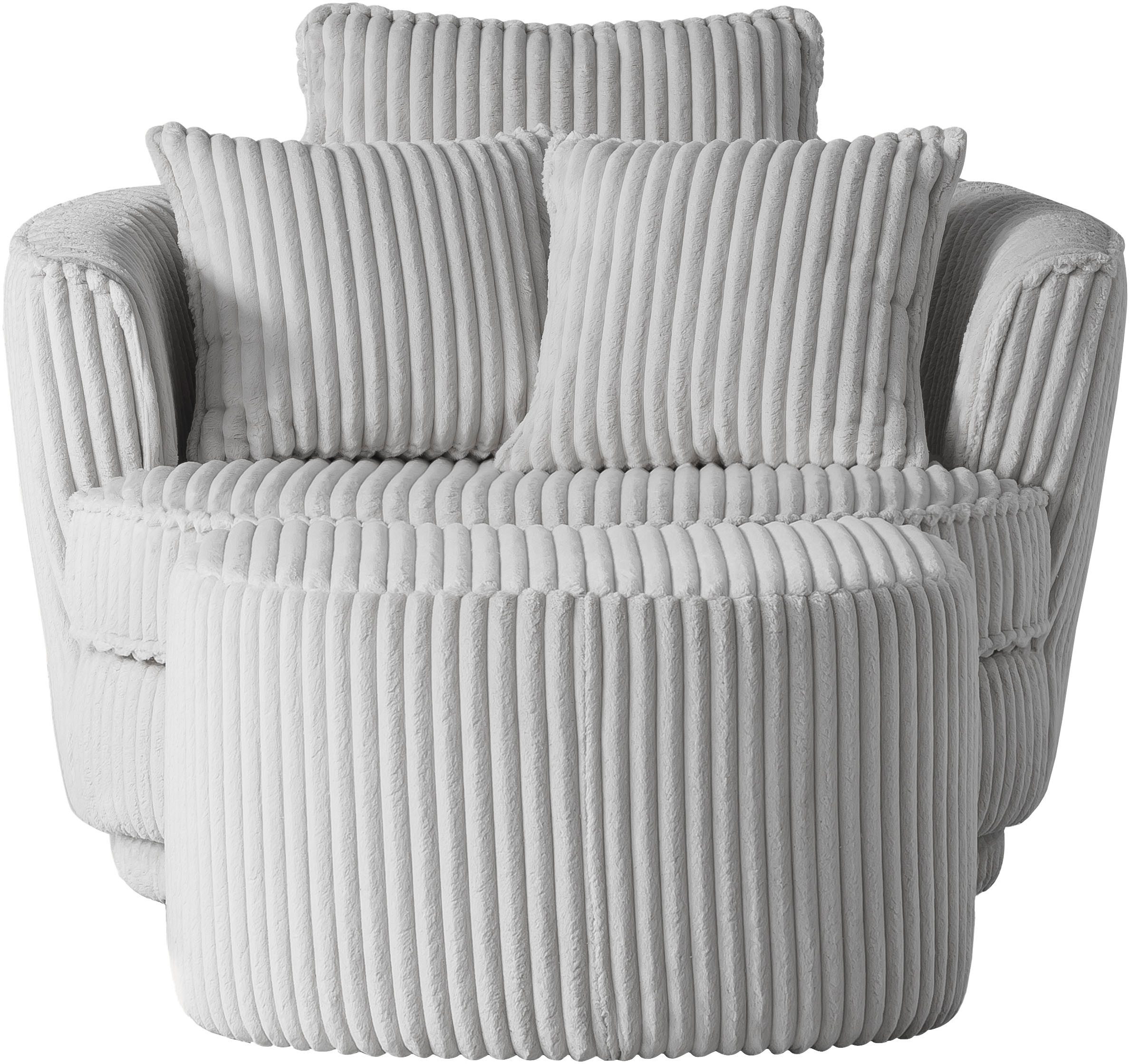 Leonique Draaibare fauteuil MAISIE, Love Seat XXL leesfauteuil, grote fauteuil met poef(2 stuks)