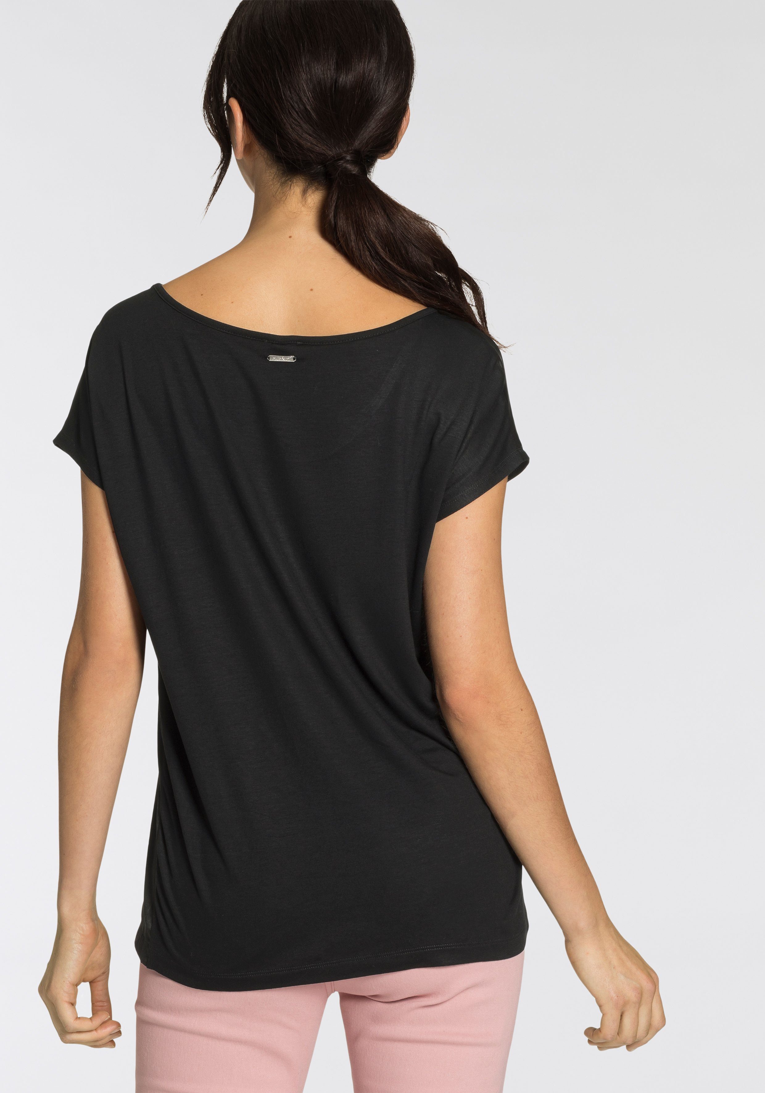 Laura Scott Shirtblouse van satijn en jersey