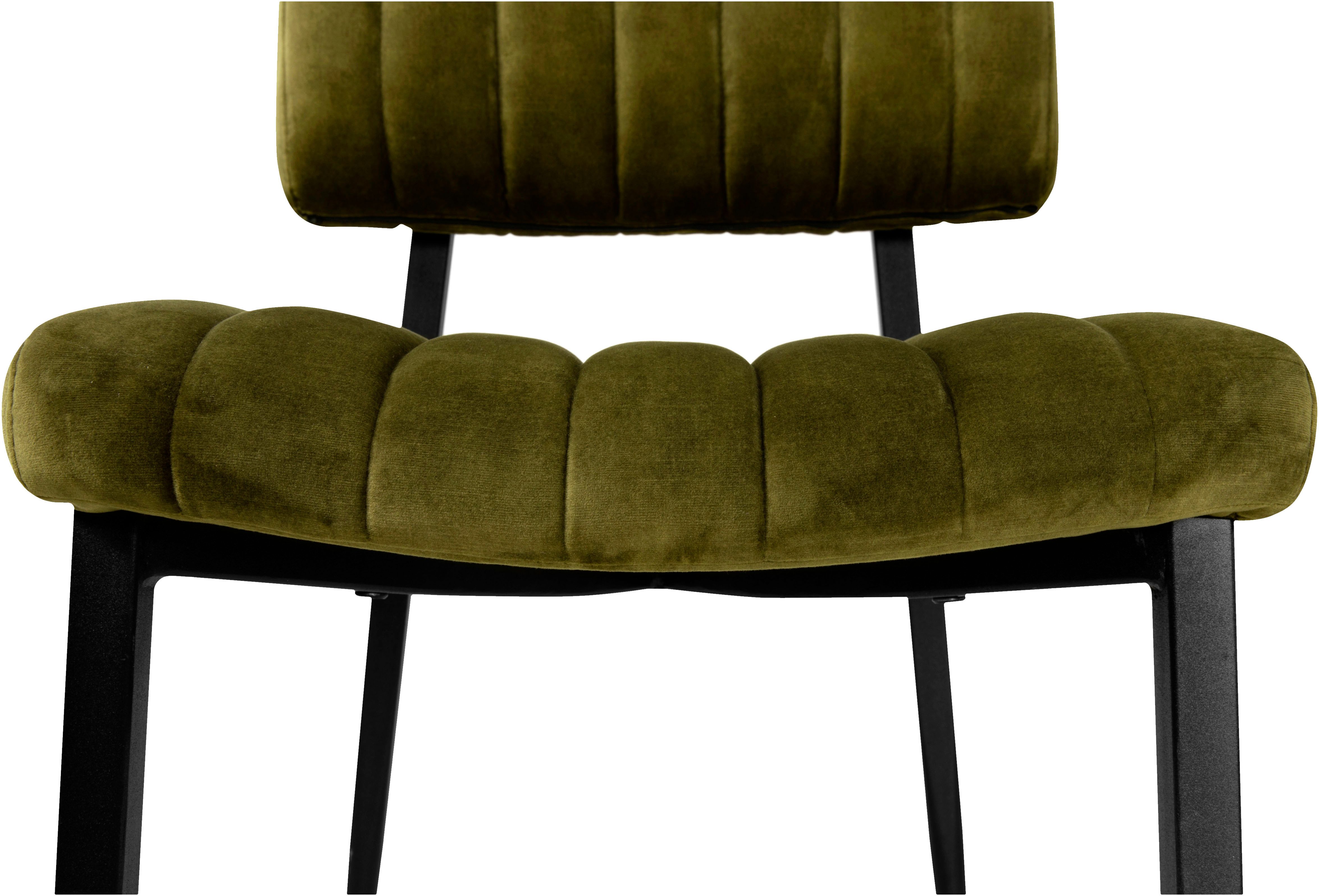 OMG Design Eetkamerstoel Ivan onderhoudsvriendelijk velvet bekleding, keukenstoel (set)
