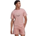 adidas originals t-shirt outline logo tee roze