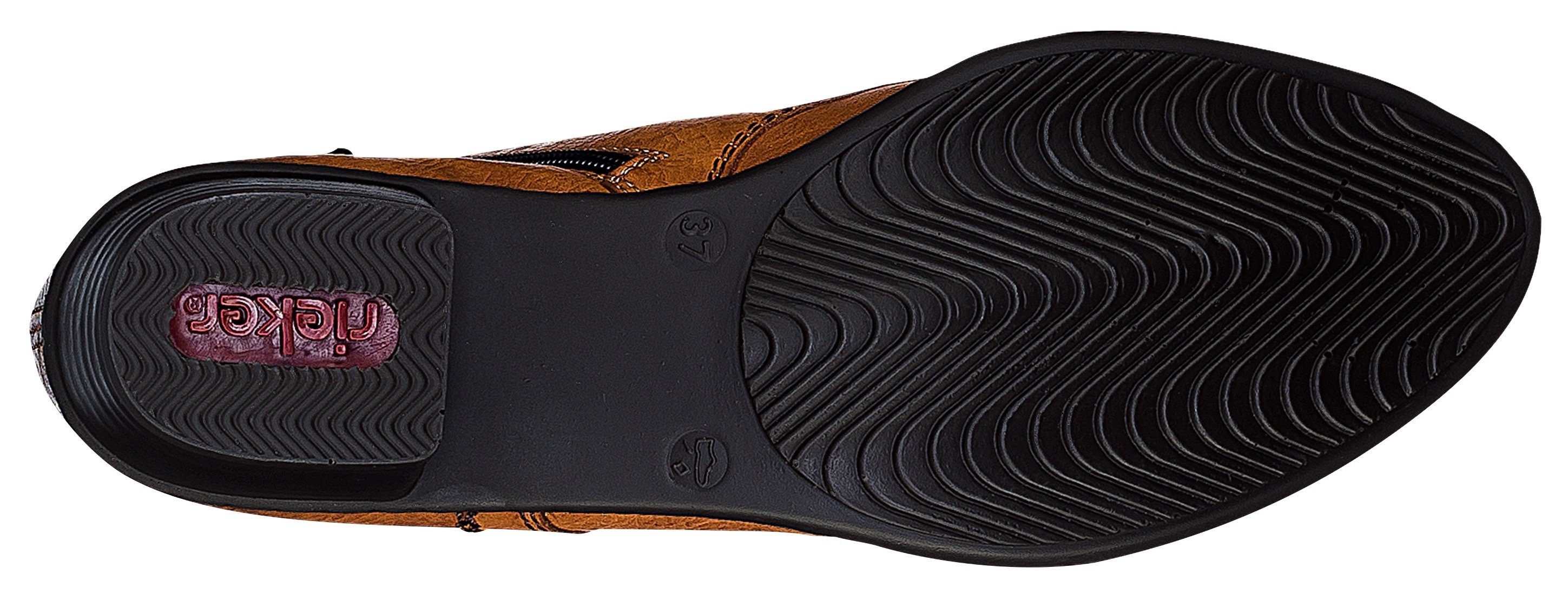 Rieker Veterlaarsjes , veterschoenen, blokhak, in elegante look