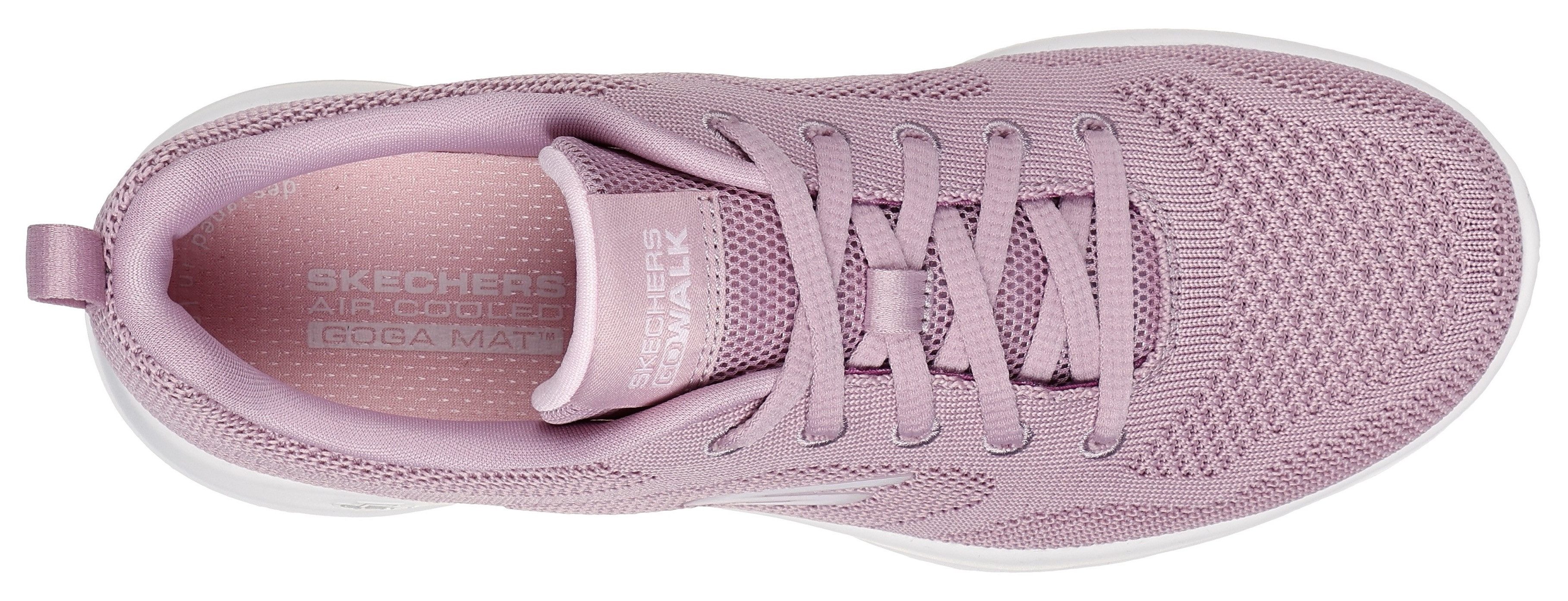 Skechers Sneakers GO WALK JOY-VIOLET , trainingsschoen, veterschoen met goga mat technologie