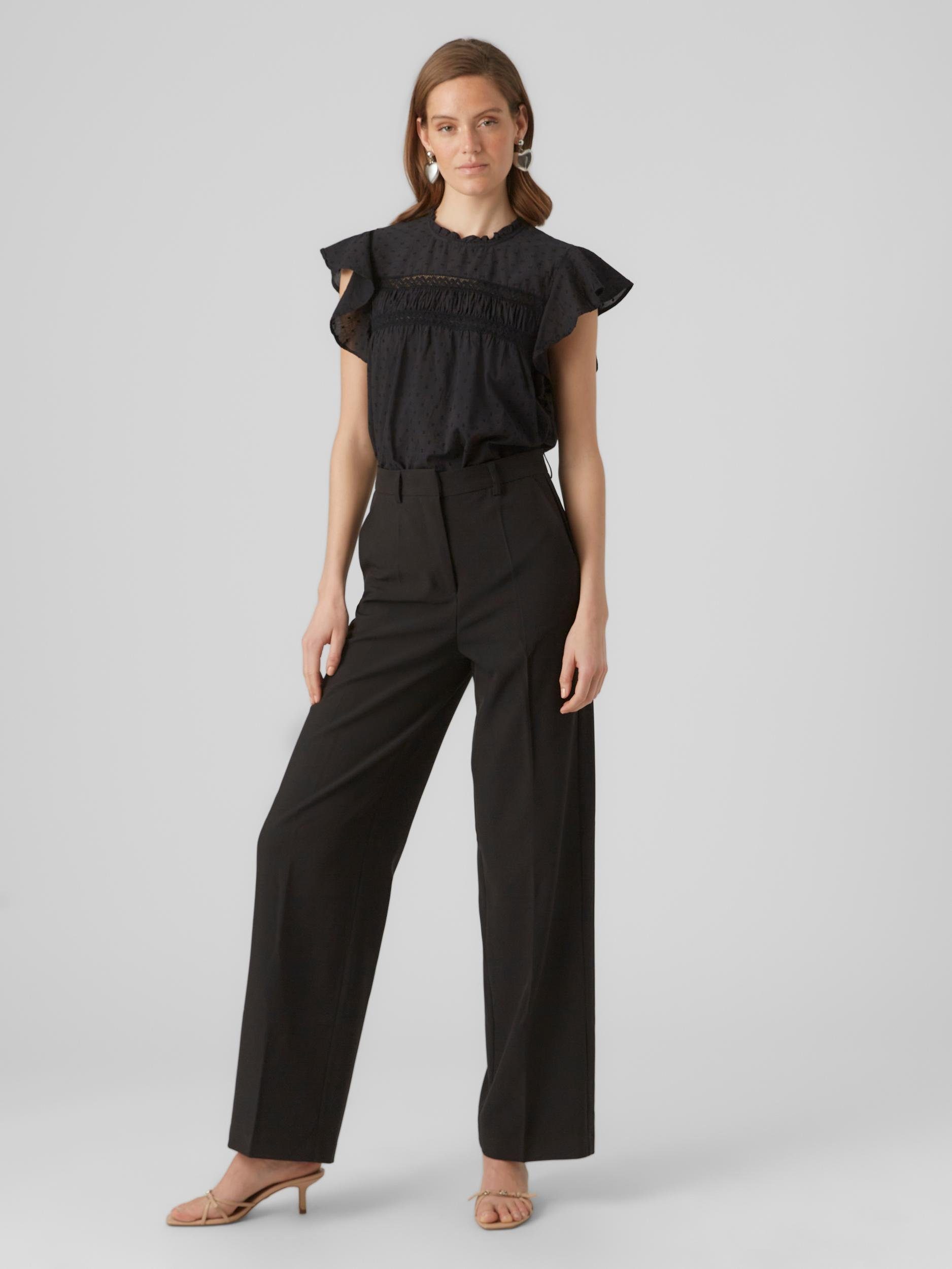 Vero Moda Shirt VMTRINE SL LACE TOP WVN NOOS
