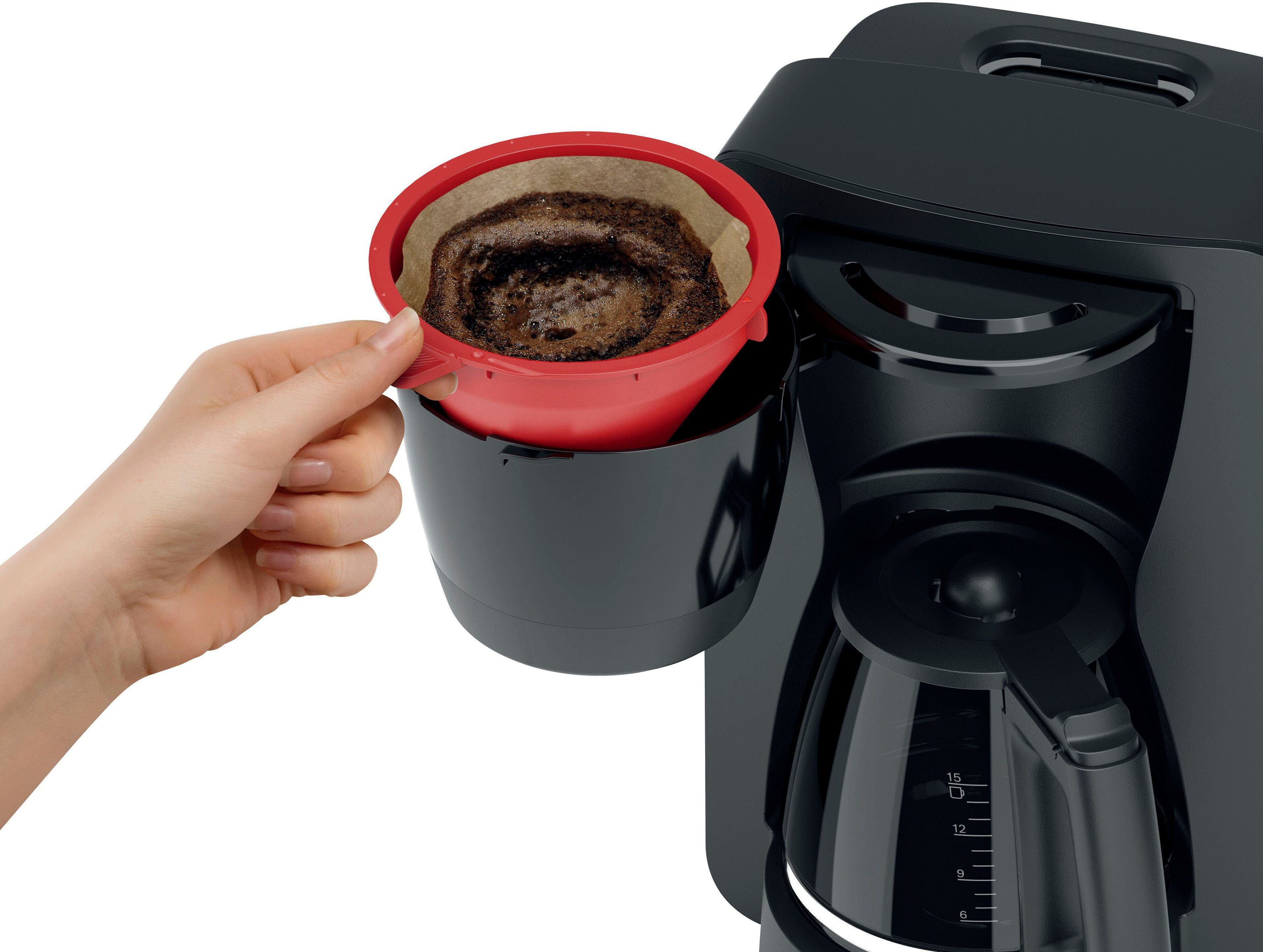 BOSCH Filterkoffieapparaat MyMoment TKA2M113, 1,25 l, voor 10-15 kopjes, glazen kan, 40 min. warmhoudfunctie, 1200 w
