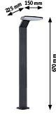 Paulmann Led-tuinverlichting Zenera 230V Poller lamp 3000K Antraciet