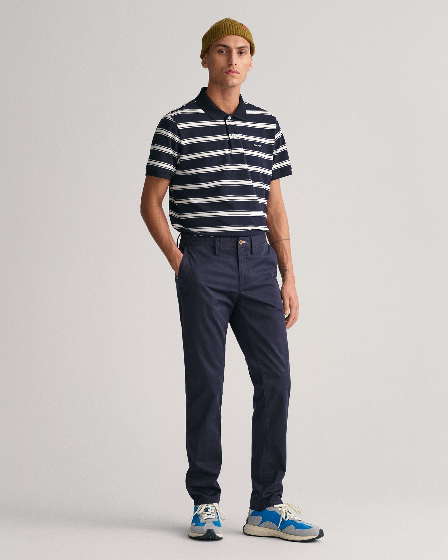 Gant Chino SLIM TWILL CHINOS met gevoerde zijzakken