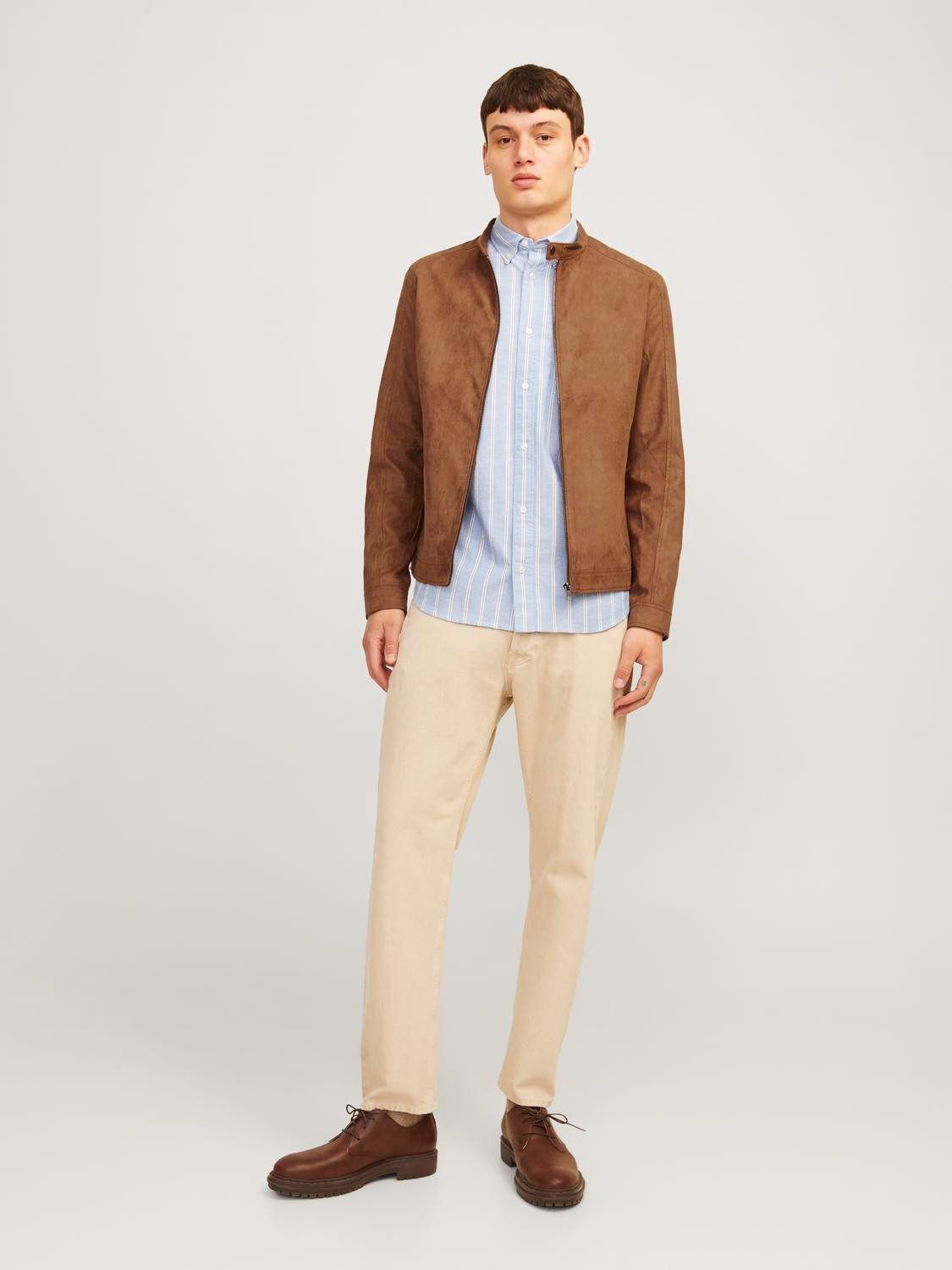 Jack & Jones Imitatieleren jack JJEDYLAN CLEAN JACKET NOOS