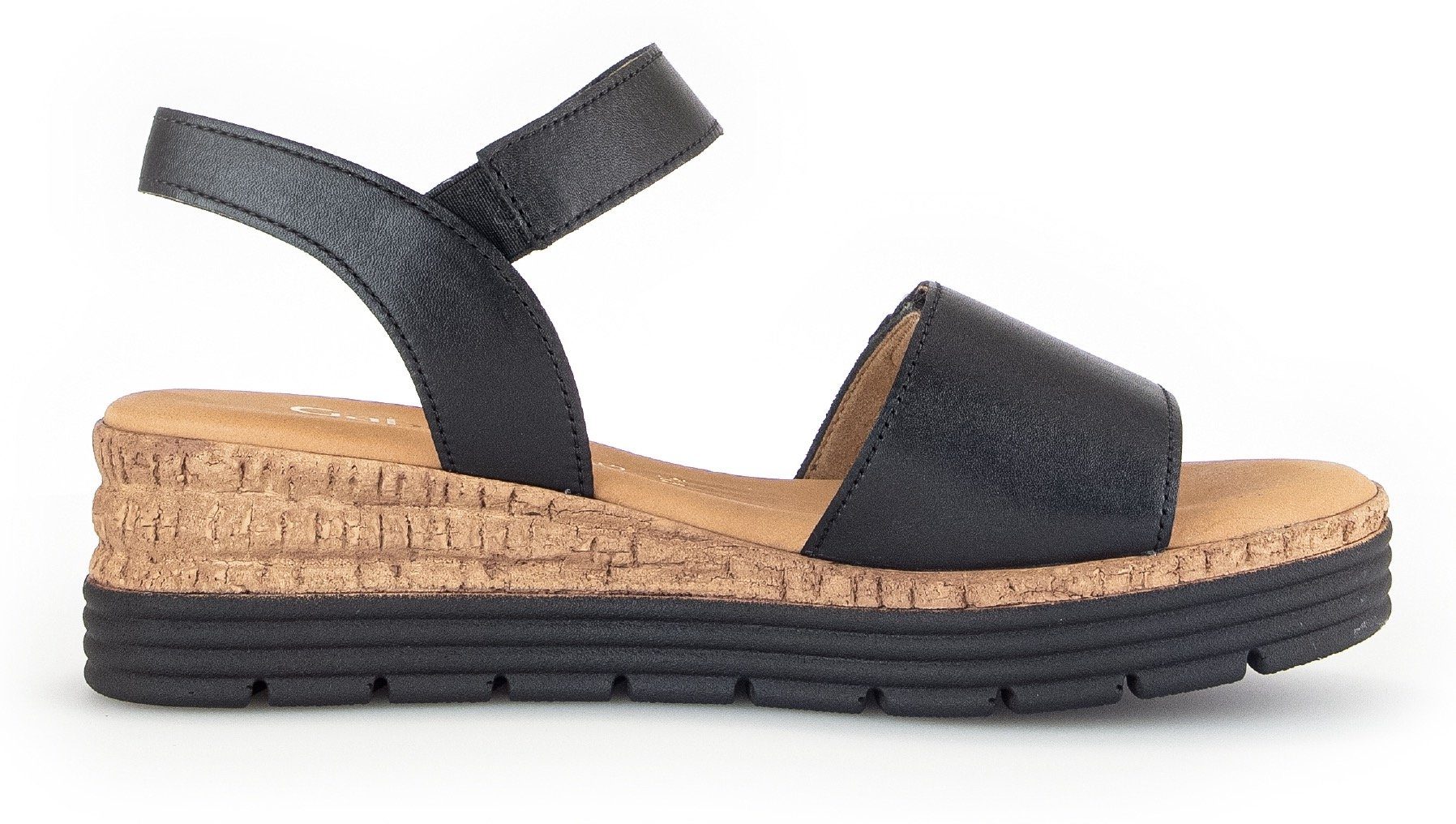 Gabor Sandaaltjes Genua sleehak, zomerschoen, sandalen met klittenbandsluitingen, breedte g