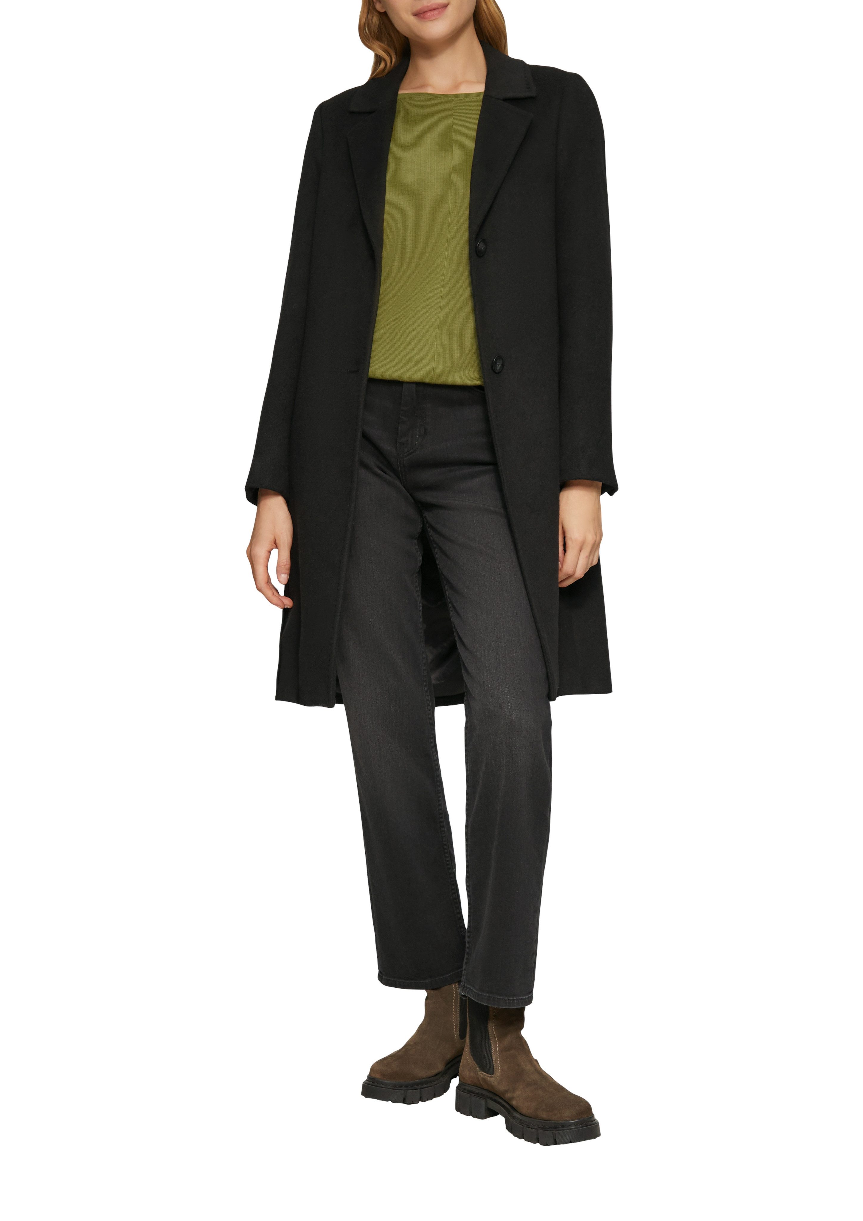s.Oliver Shirt met 3/4 mouwen met ronde hals