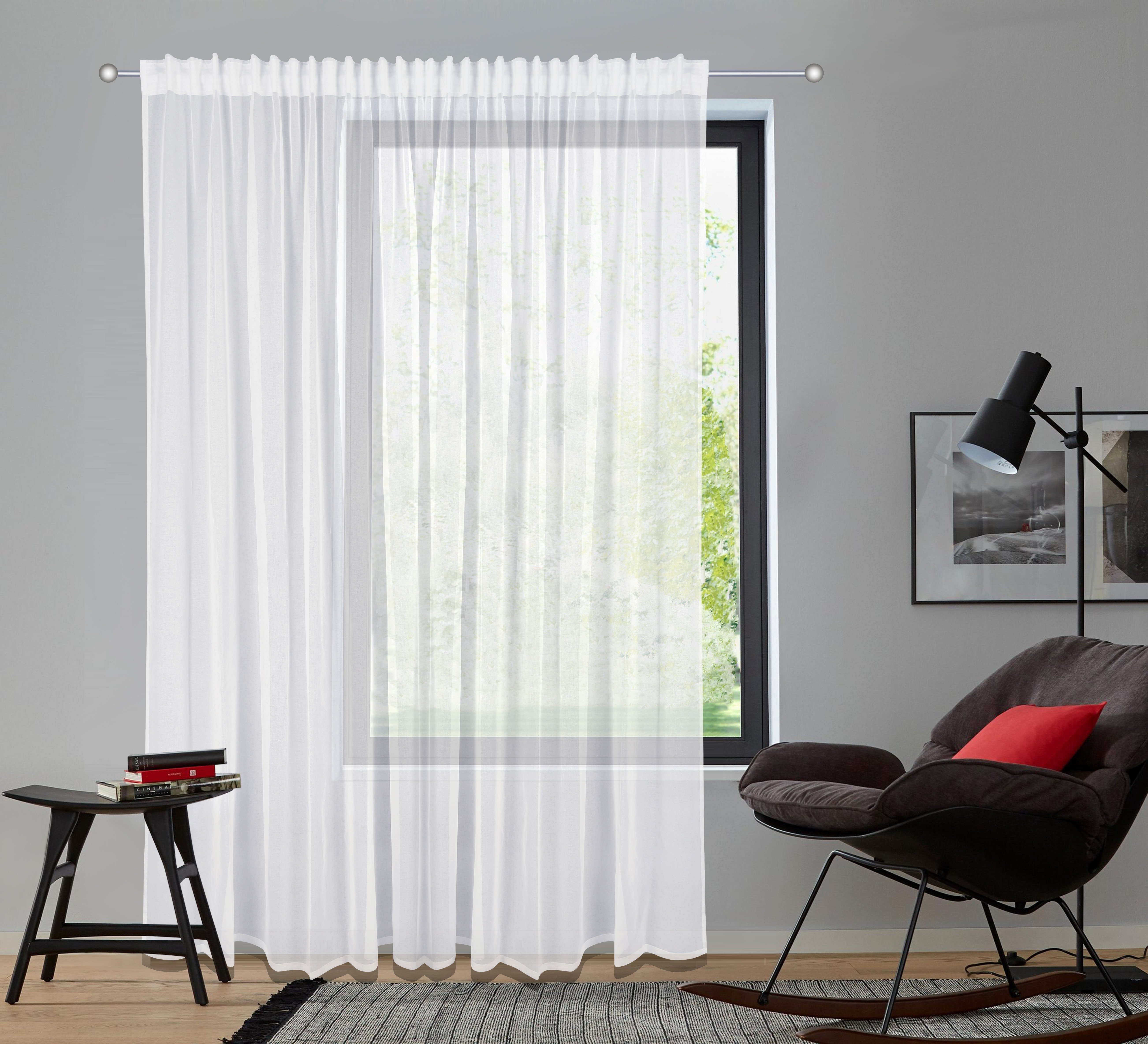 my home Gordijn DOLLY Transparant, geweven, polyester (1 stuk)