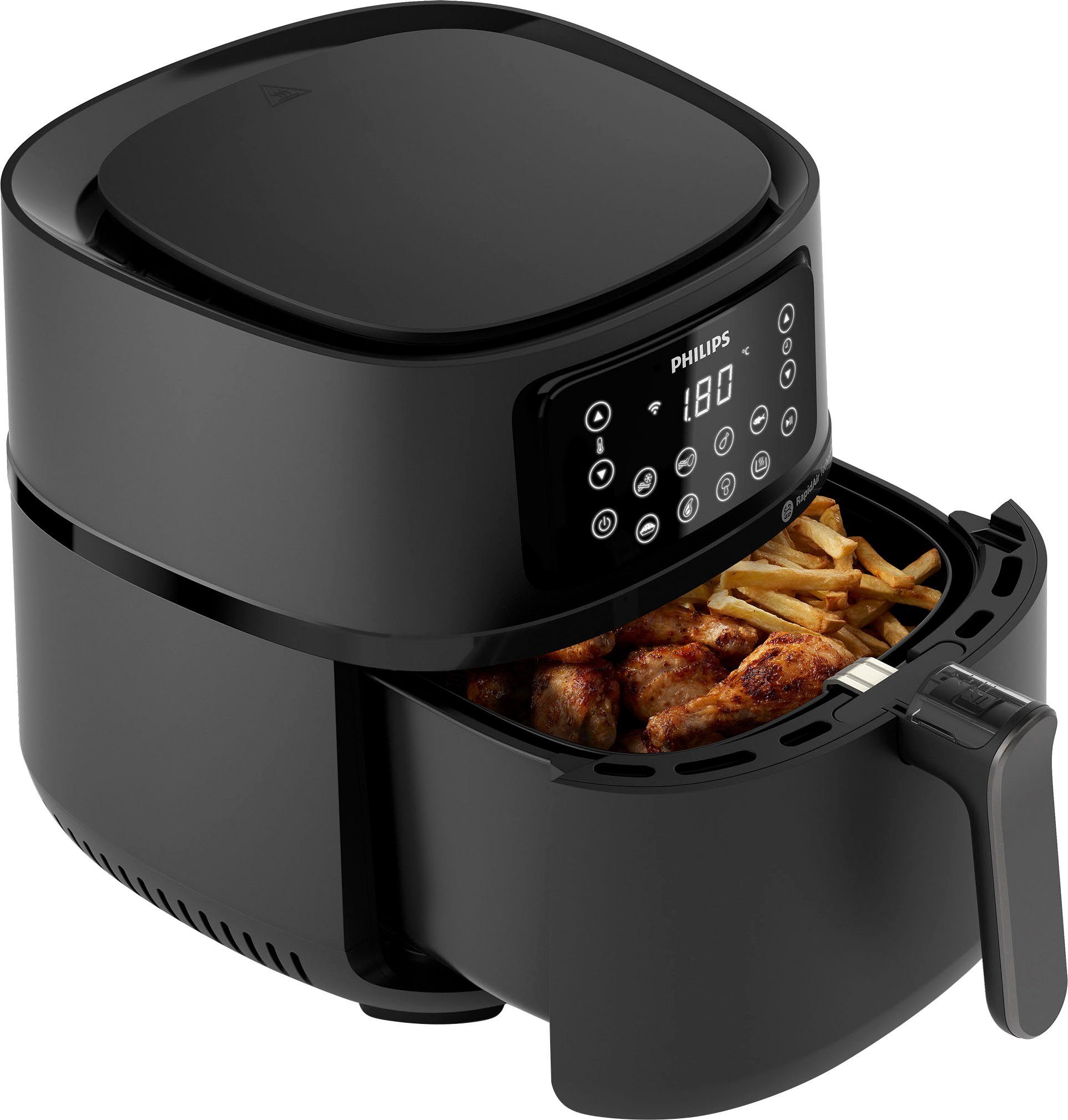 Philips Airfryer XXL HD9285/90, 7,2 l met 7 instellingen, warmhoudfunctie en wifi-connectiviteit