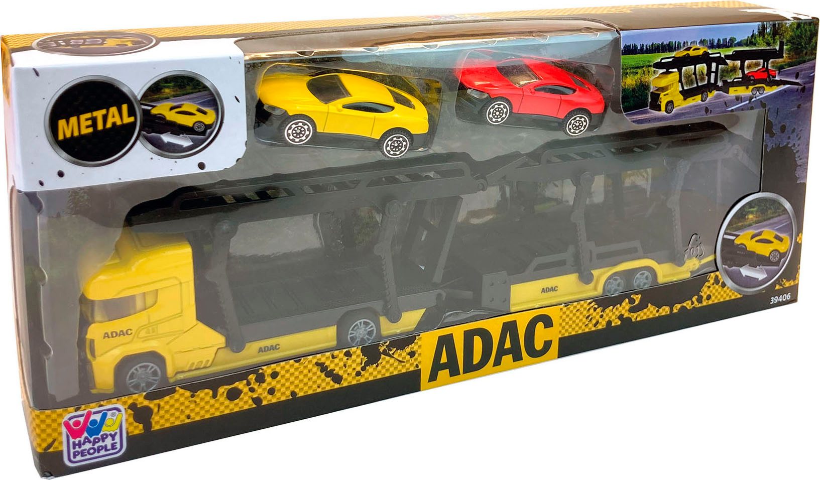 Happy People Speelgoed-bestelwagen ADAC Die Cast Transporter