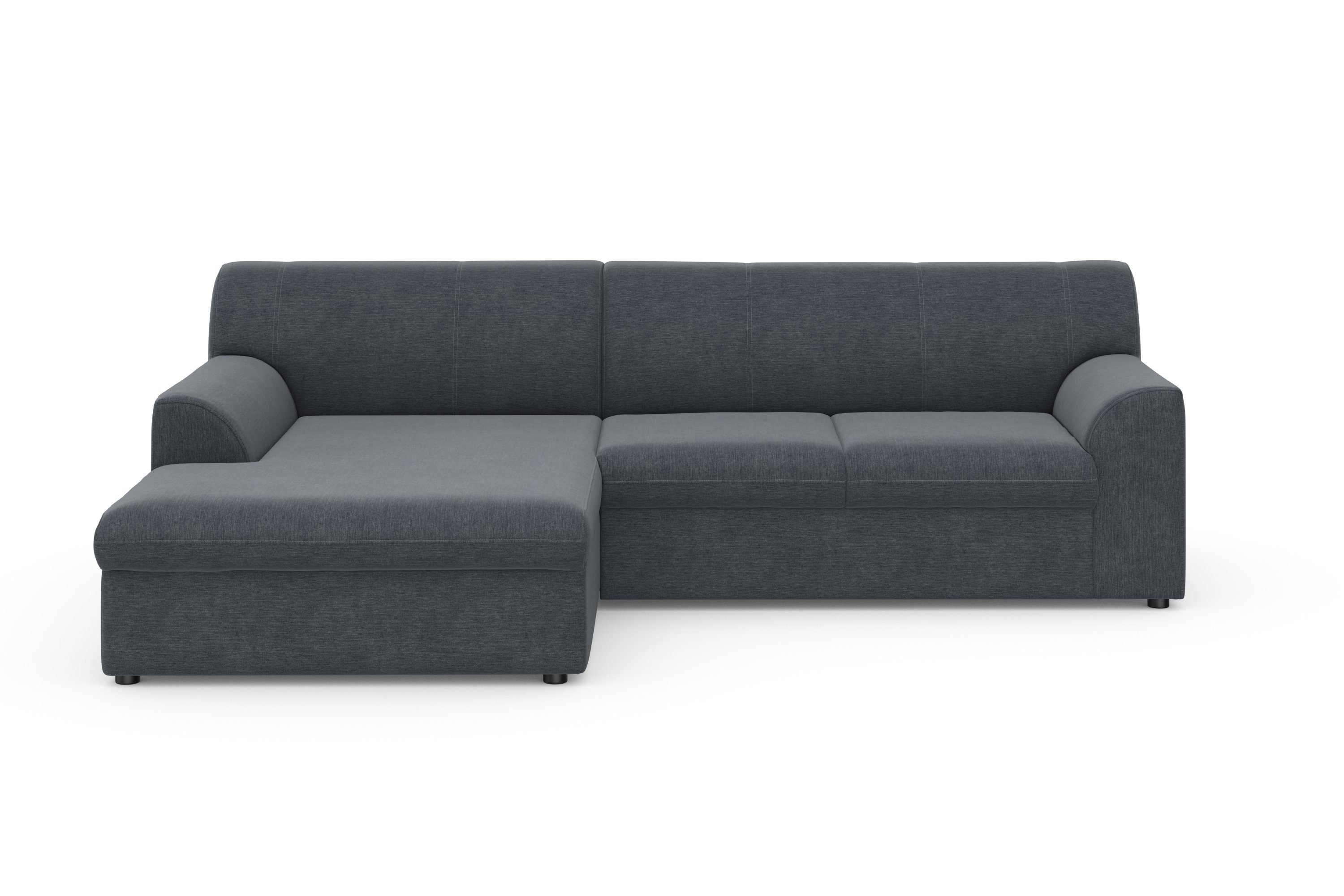 DOMO collection Hoekbank Topper, elegant en tijdloos, compacte afmetingen 245/155cm, L-vorm