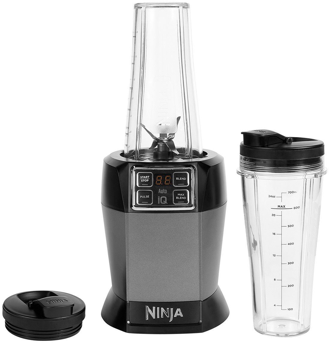 NINJA Smoothie-maker BN495EU incl. 2 x 0,7 l beker & bekerdeksel met schenktuit, met auto-iq