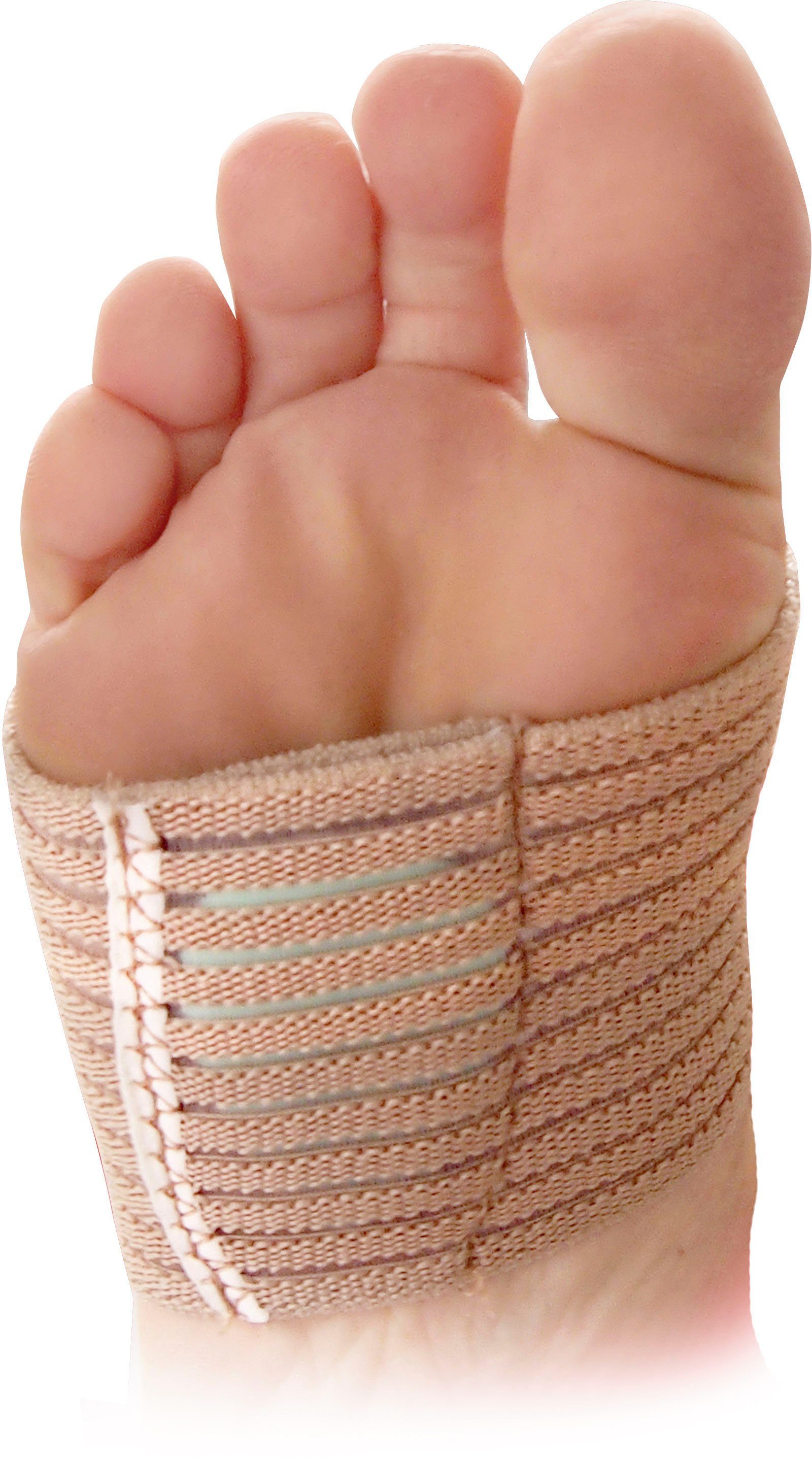 Fußgut Spreidvoetverband Middenvoetbandage "Individual" stabiliseert en ontlast, 2 paar (4-delig)