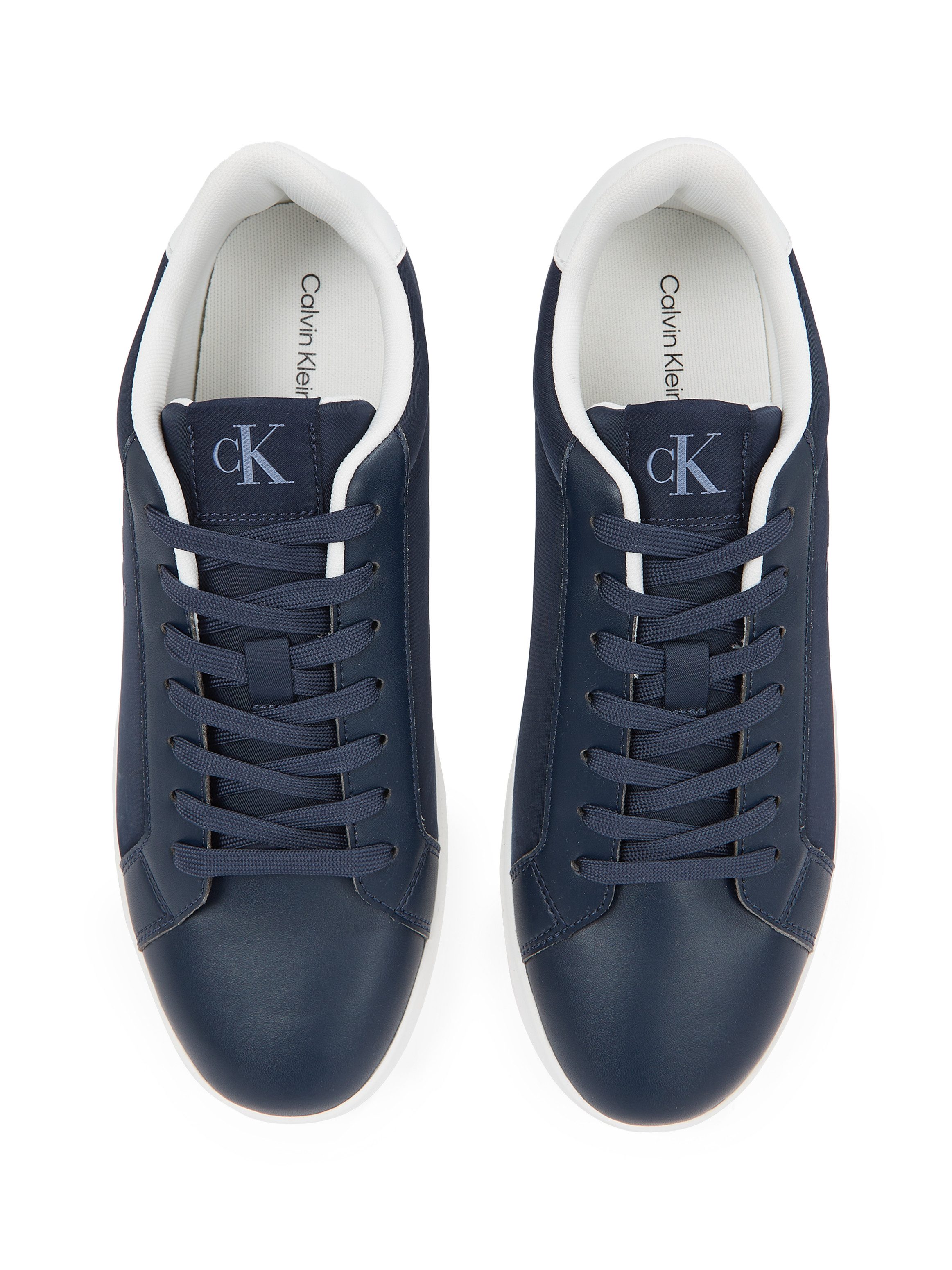 Calvin Klein Plateausneakers 3 CUPSOLE PU , vrijetijdsschoen, halfschoen, veterschoen met gepolsterde schacht