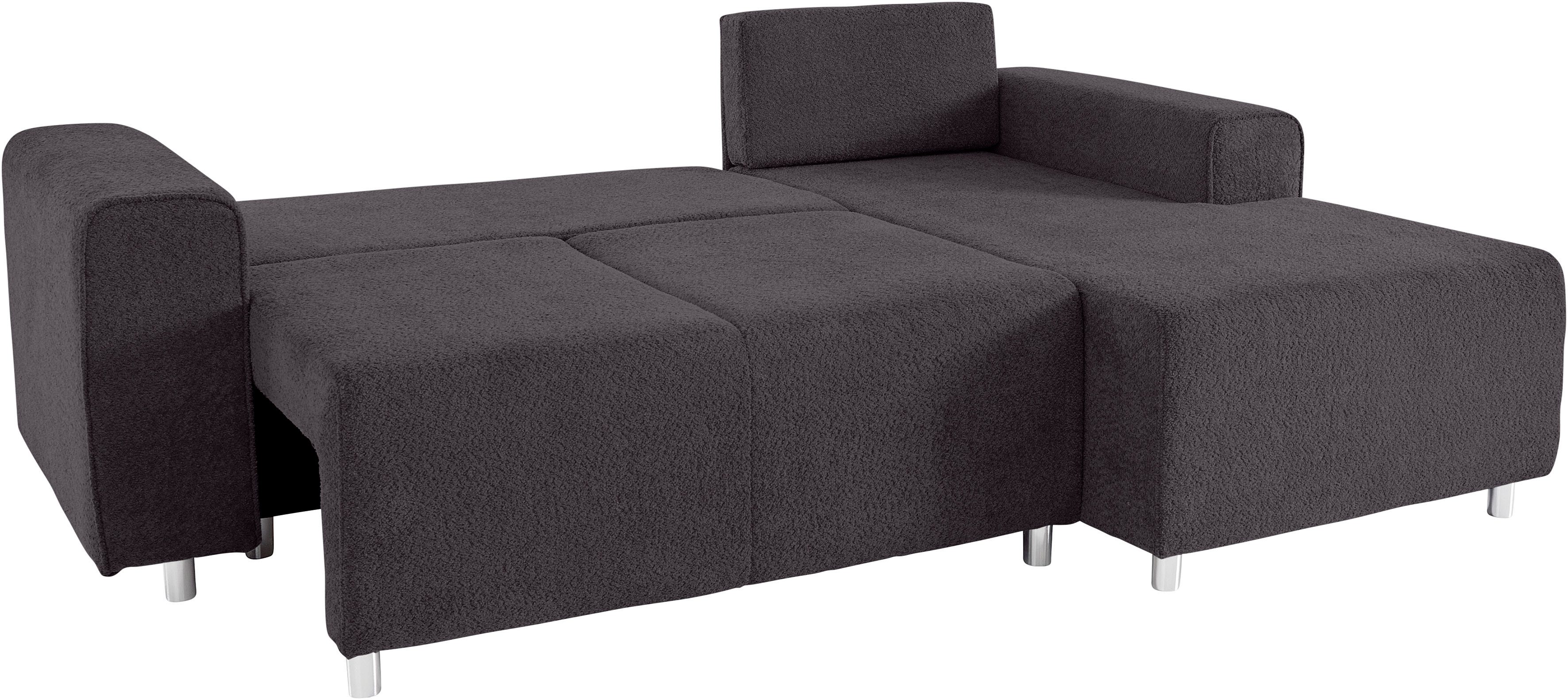 Guido Maria Kretschmer Home&Living Hoekbank Györ L-vorm, optioneel met bedfunctie en bedlade inclusief 2 sierkussens