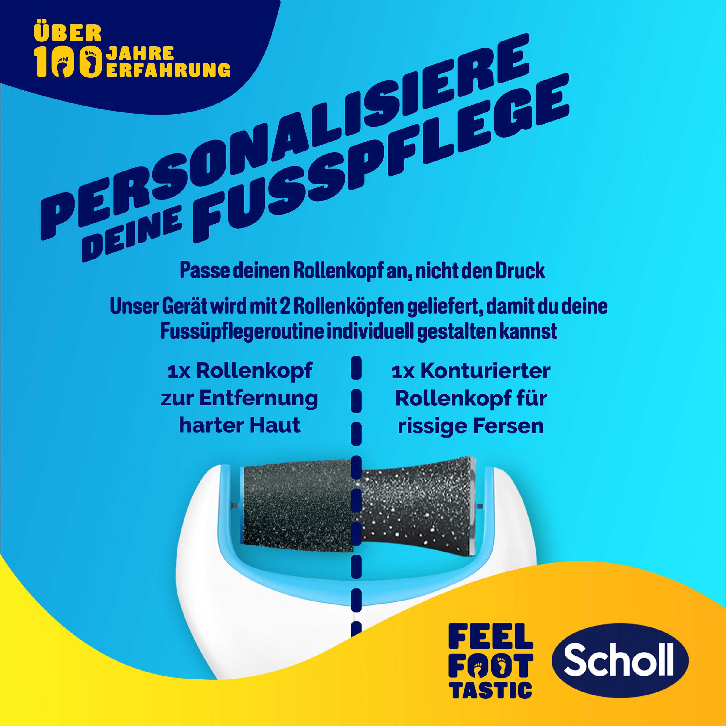 Scholl Elektrische eeltverwijderaar Expert Care, Eelt verwijdering voor zijdezachte voeten (set)