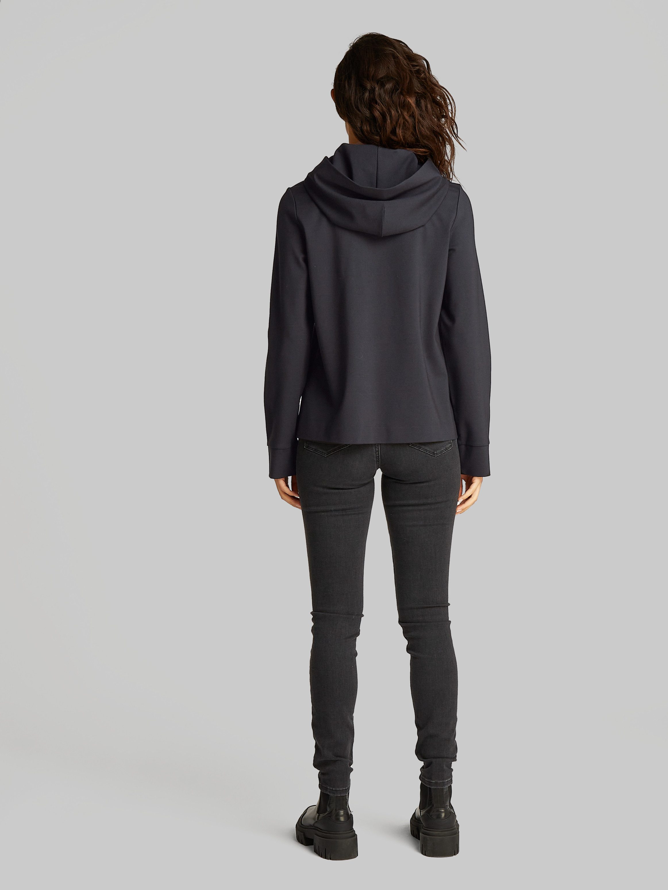Calvin Klein Hoodie LOGO ELASTIC MILANO HOODIE met logoprint, brede capuchon