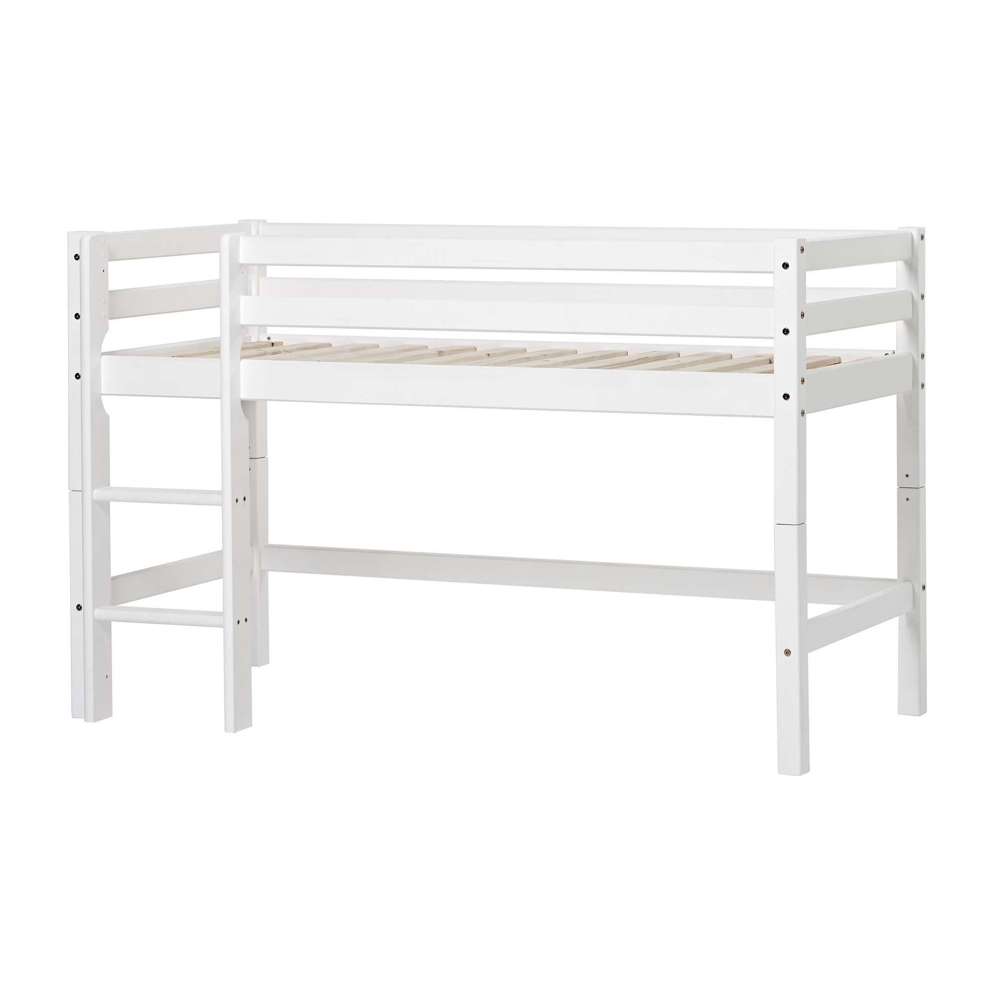 Hoppekids Hoogslaper ECO Dream, kinderbed, speelbed, halfhoog bed van massief hout
