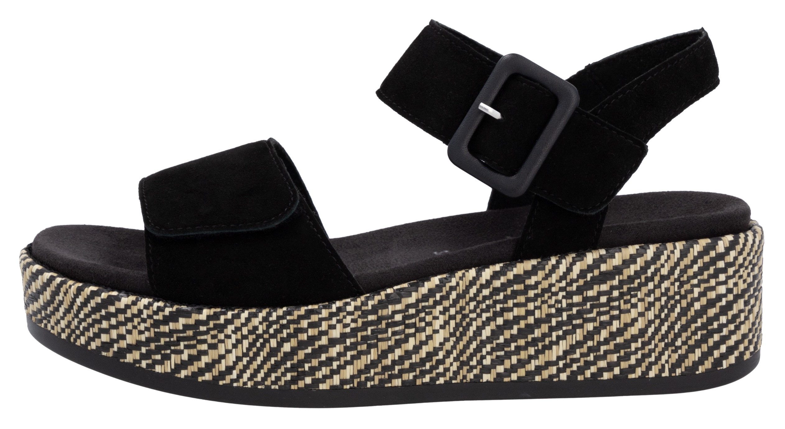 Remonte Sandaaltjes Elisabeth Hurley-Collection Sleehak, zomerschoen, sandaal met bandjes en bekleed plateau