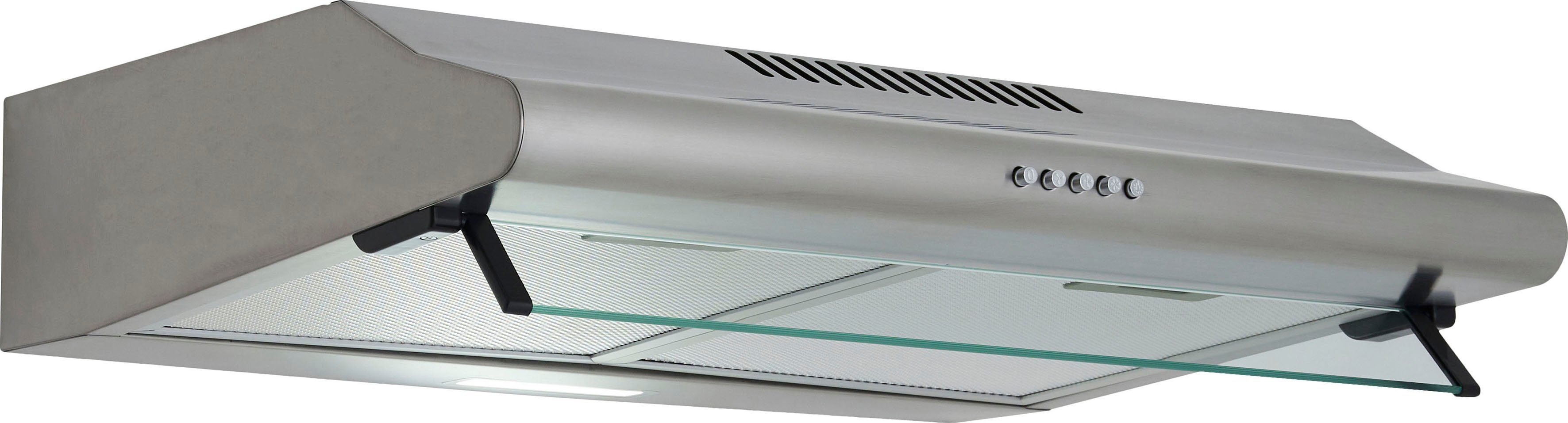 RESPEKTA Onderbouwkap CH 1259 IXC N 60 cm, 3 vermogensniveaus, led-verlichting, geschikt voor afzuiging en recirculatie