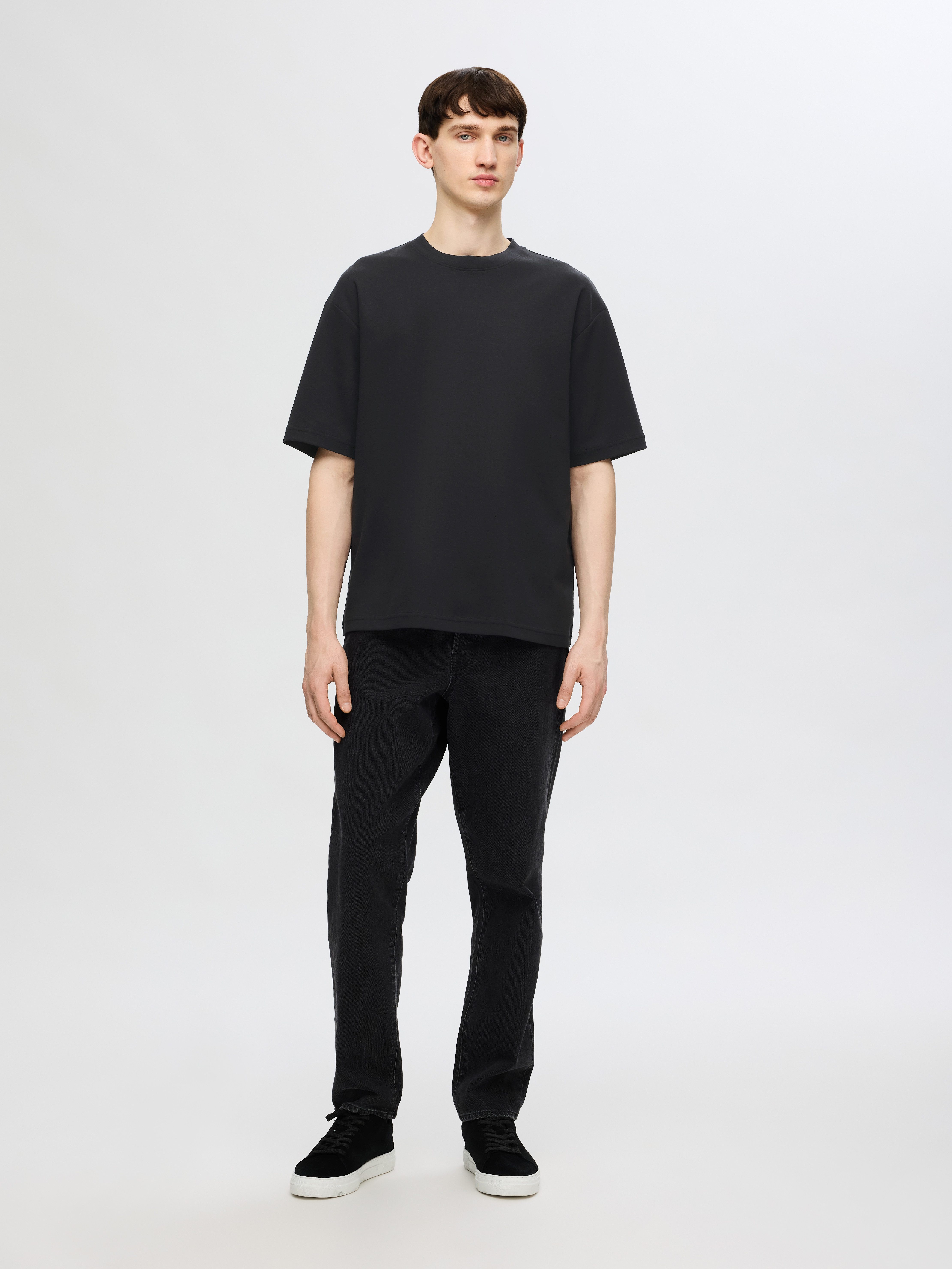 SELECTED HOMME Shirt met ronde hals SLHLOOSEOSCAR SS O-NECK TEE 3 PACK NOOS (set, 3-delig)
