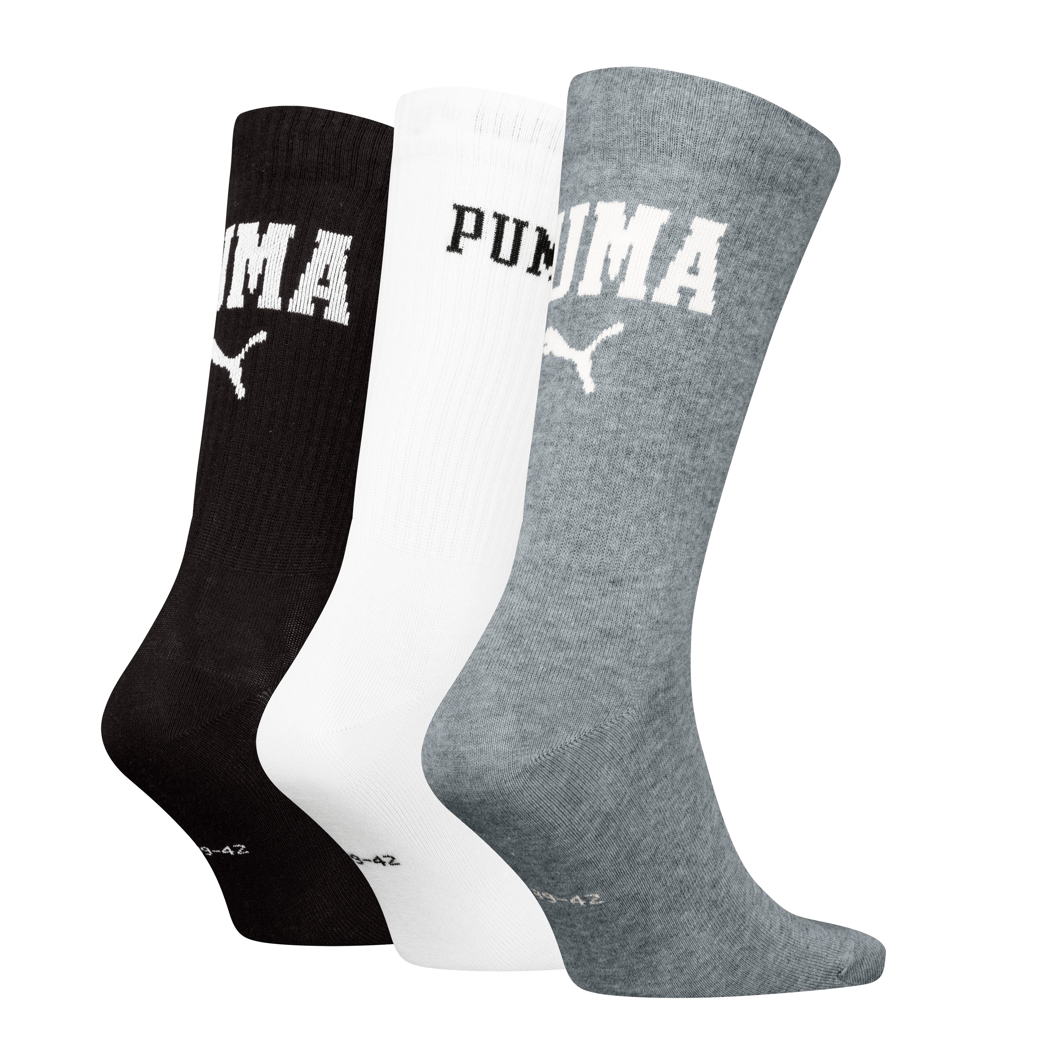 PUMA Sokken met versterkte tenen en hielen (3 paar, Set van 3)