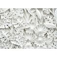 consalnet papierbehang bloemen relif in verschillende maten wit