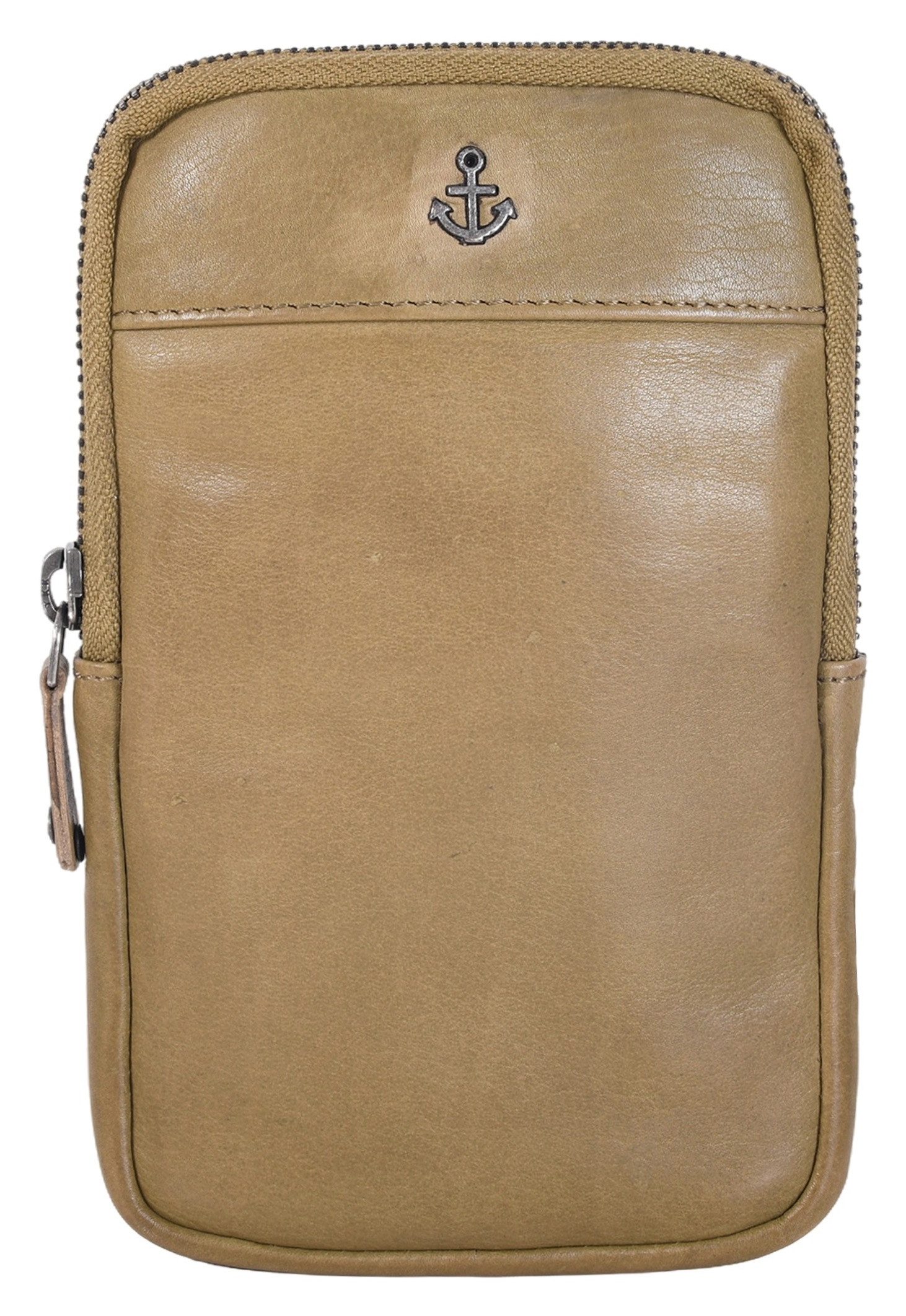 HARBOUR 2nd Minibag BENITA van stevig leer met kenmerkende merk-anker-label