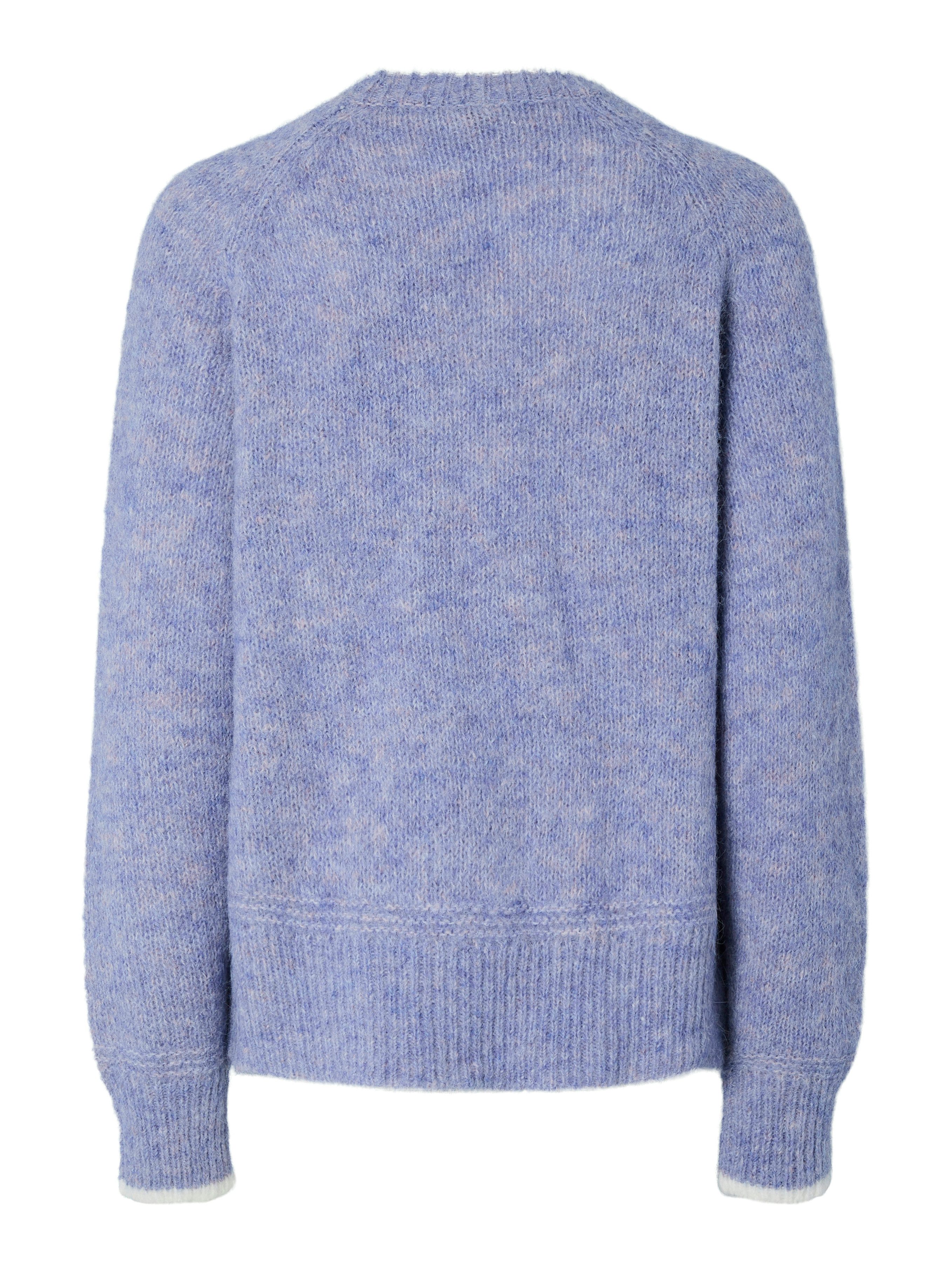 pieces Gebreide trui PCIVY LS O-NECK CONTRAST KNIT NOOS BC