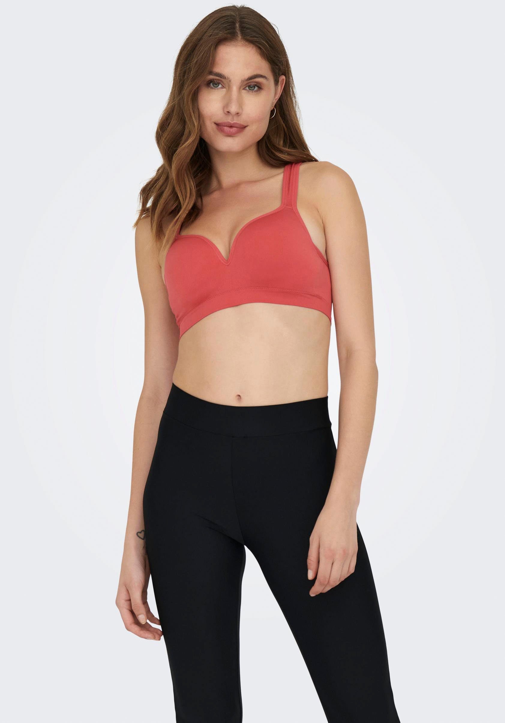 Only Play Sport-bh ONPMARTINE CIR SPORTS BRA met ingebouwde cups - naadloos