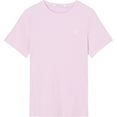 calvin klein shirt met ronde hals ck rib tee roze