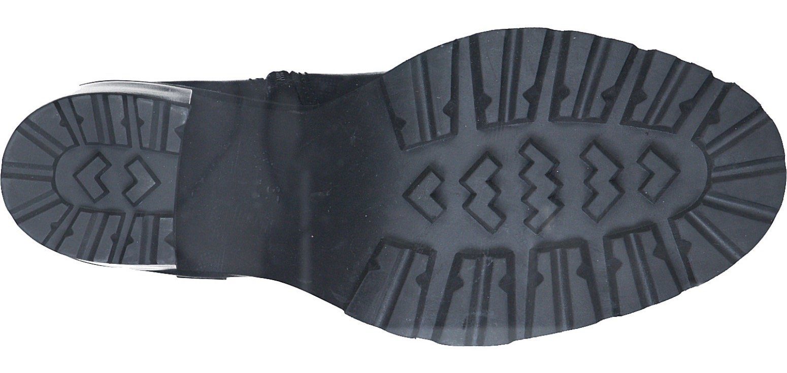 Marco Tozzi Laarsjes hakken, western-enkellaars, chunky boots met decoratieve band