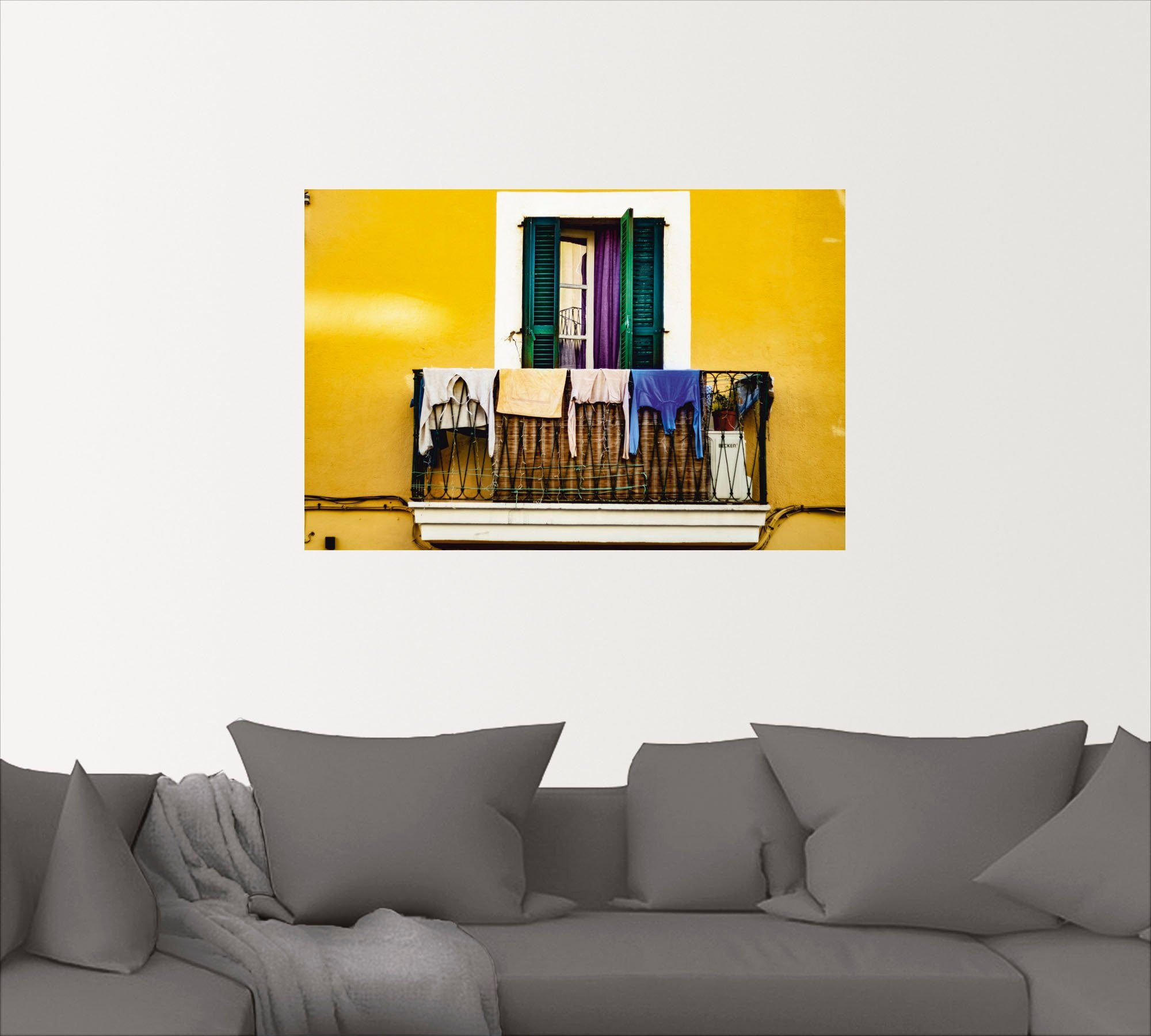 Artland Artprint Oude binnenstad woning als artprint van aluminium, artprint op linnen, muursticker of poster in verschillende maten