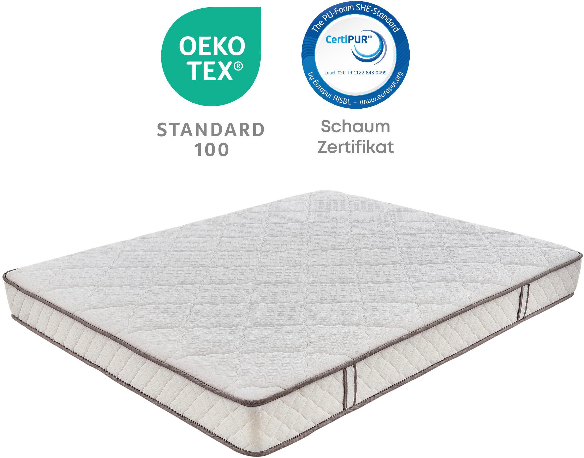Yatas Pocketveringsmatras Penta Z, matras 90x200, 140x200 cm & andere maten hoogte 19 cm