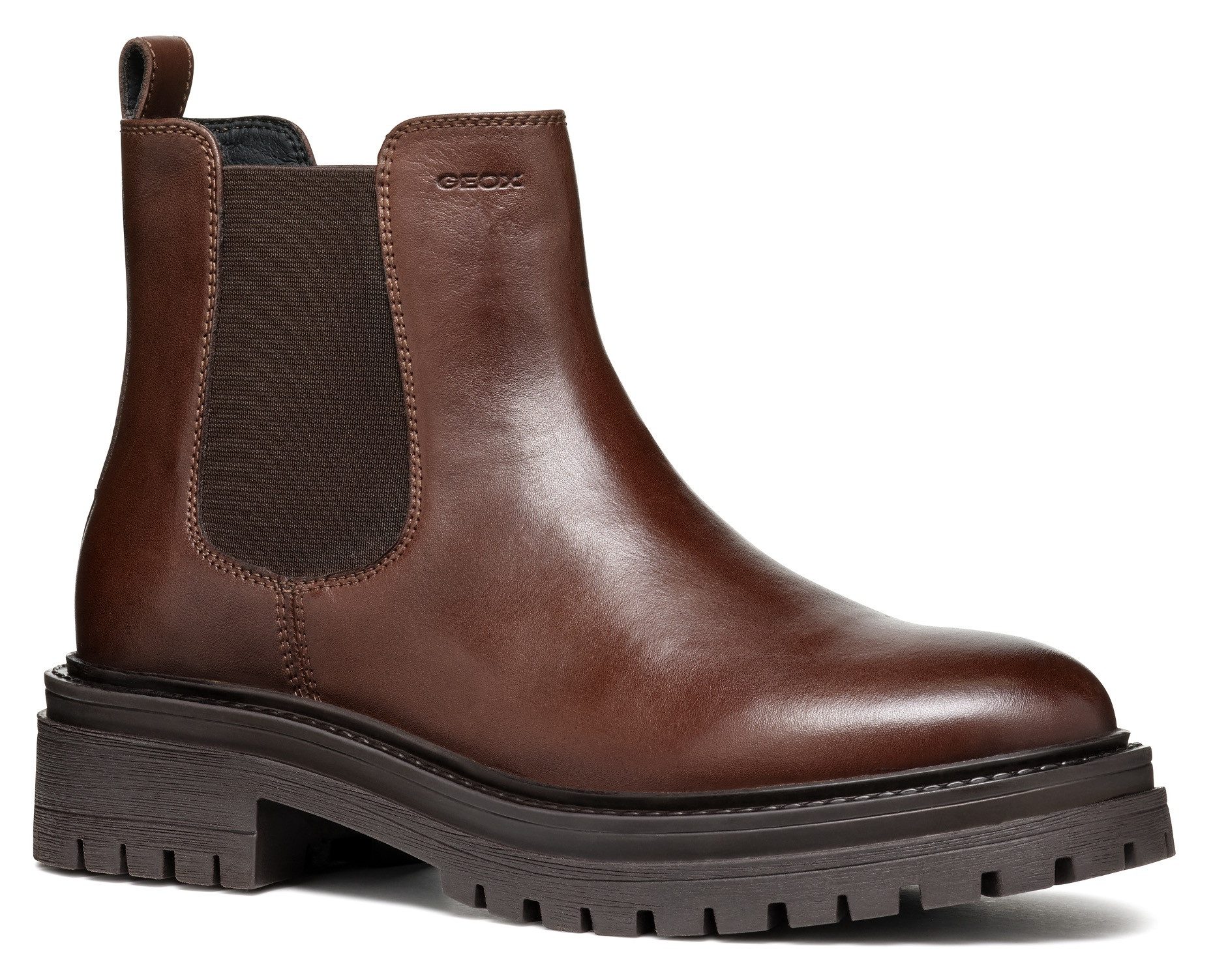 Geox Chelsea-boots D IRIDEA B Chunky laarzen, plateau enkellaars met modieuze blokhak