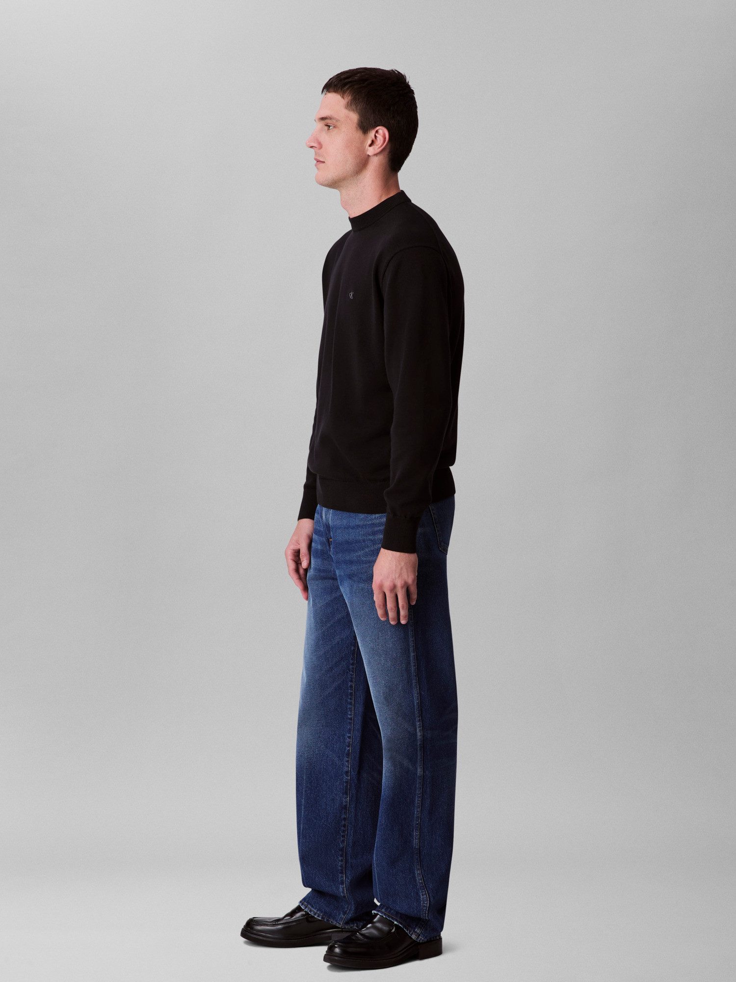 Calvin Klein Gebreide trui LS EZ COTTON CREWNK SWEATER 12GG