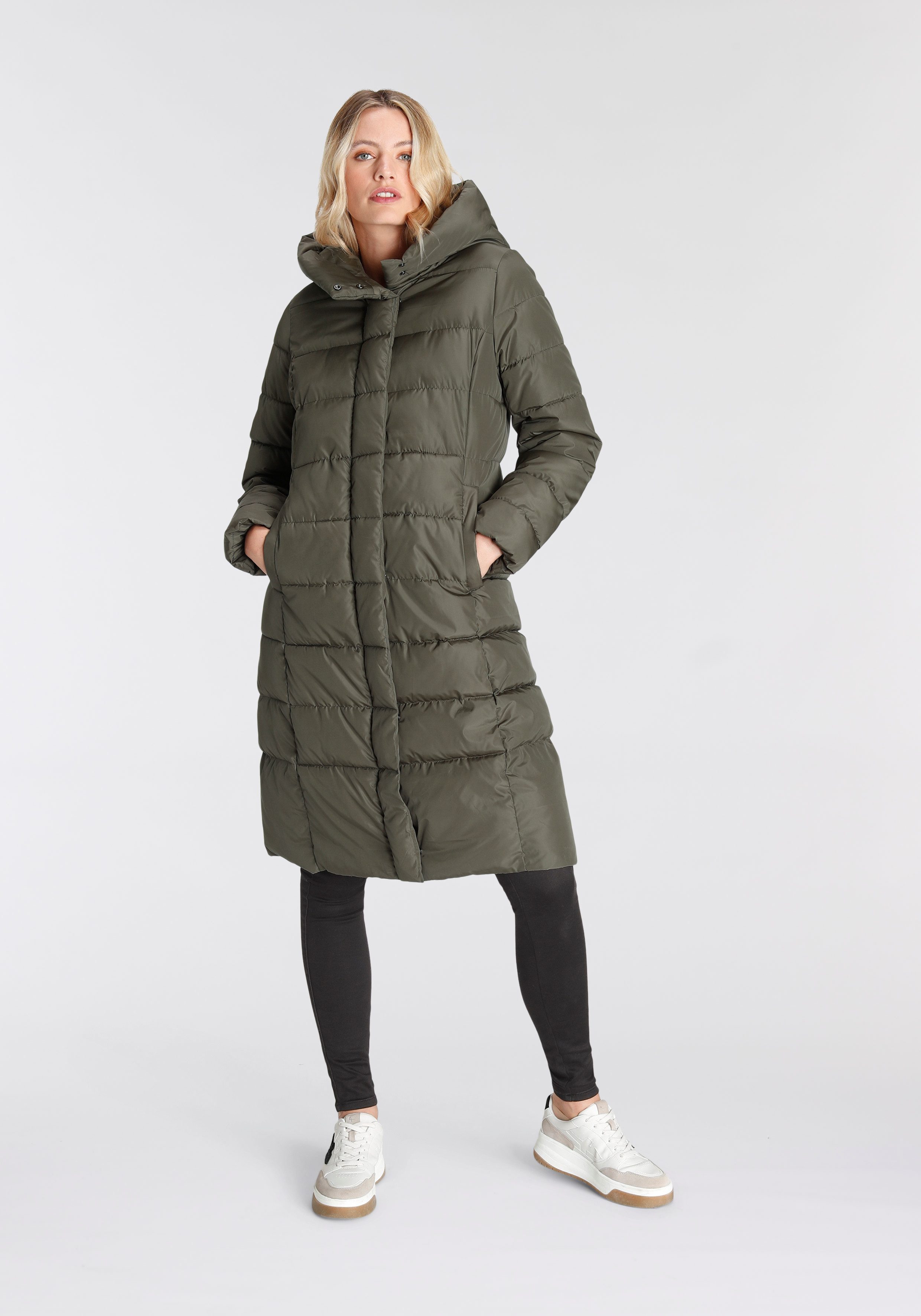 Only Gewatteerde jas ONLTINA PUFFER X LONG COAT OTW