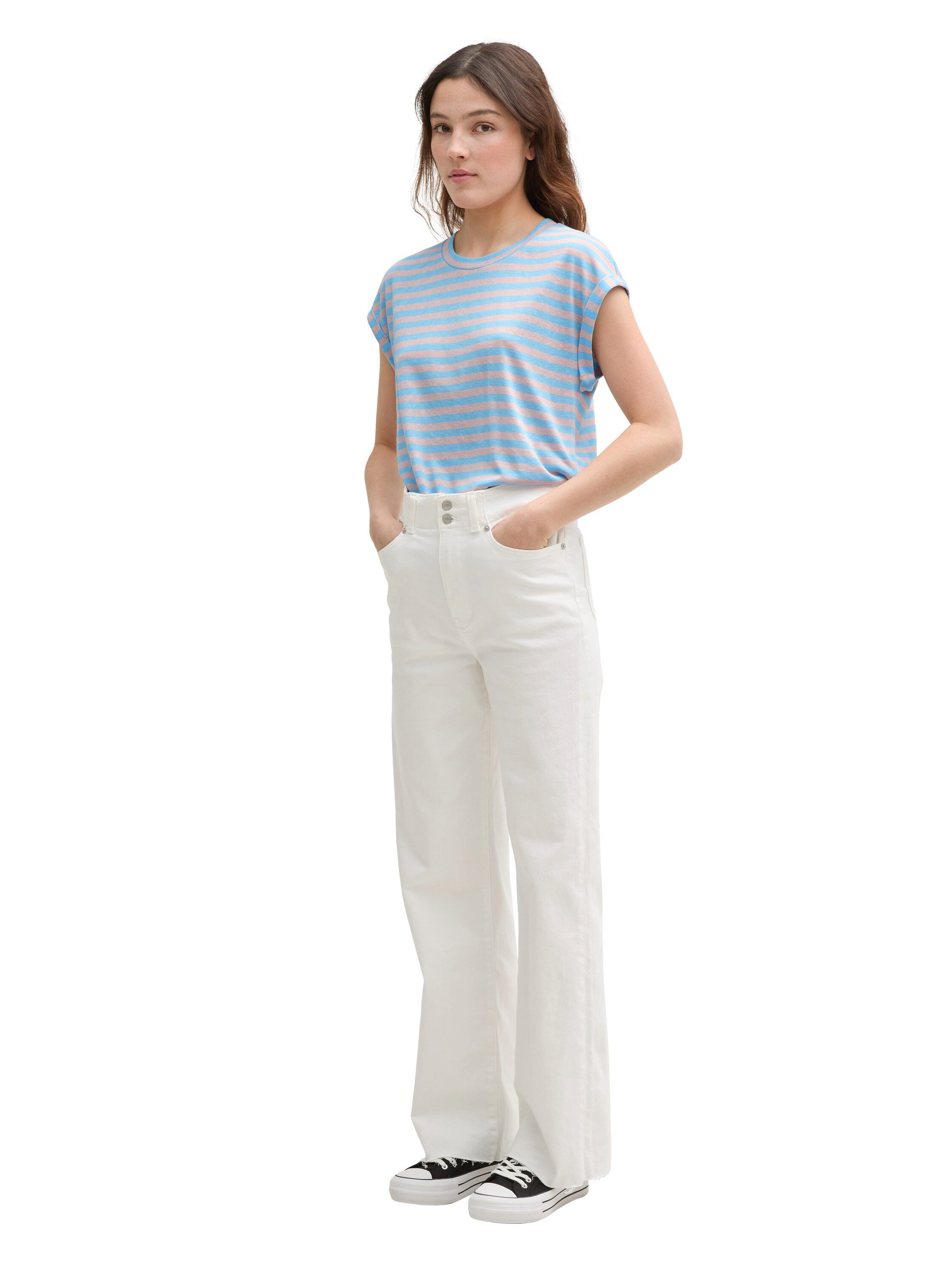 Tom Tailor Denim T-shirt met streepmotief
