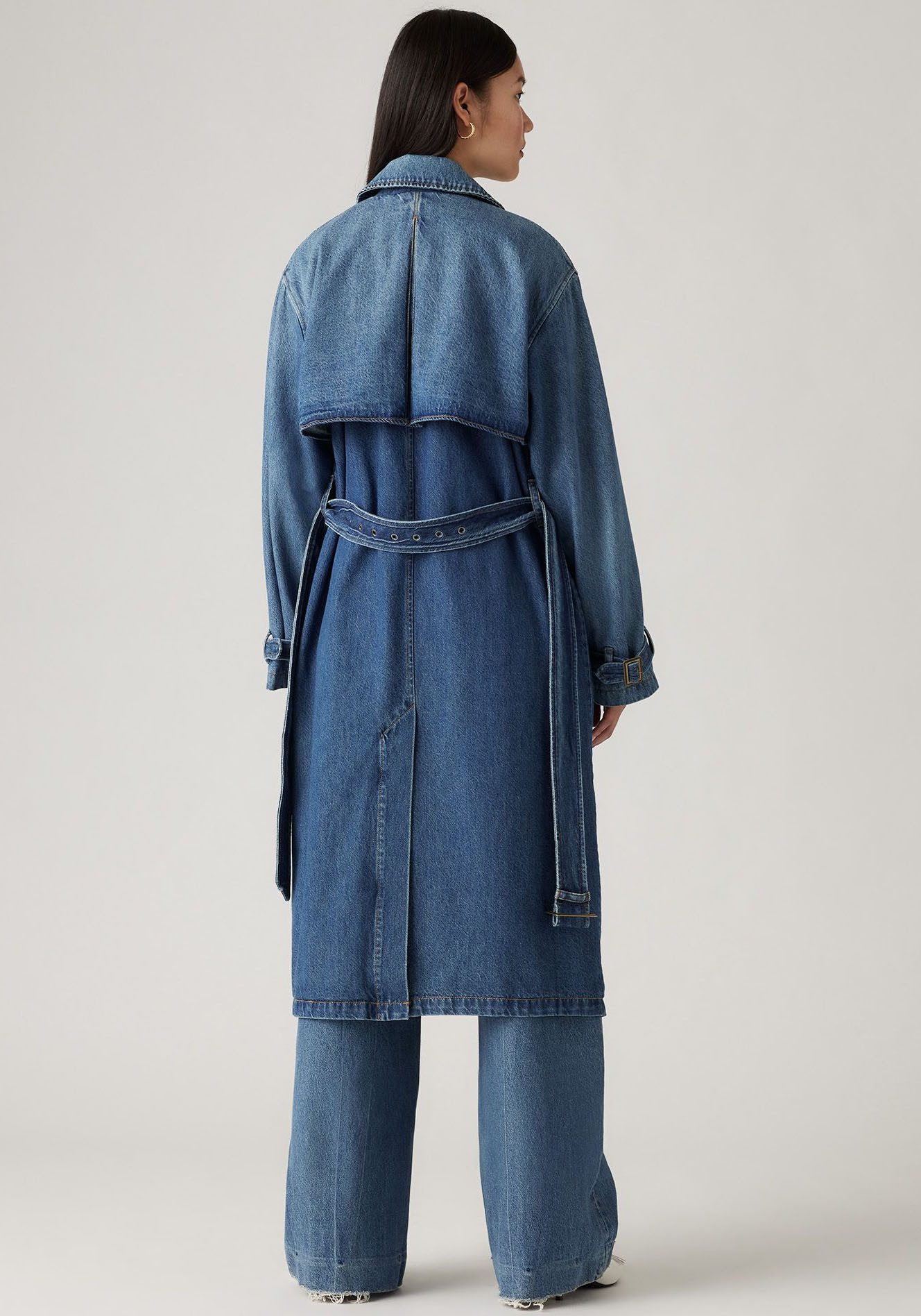 Levi's® Trenchcoat SPADE TRENCH met riemlussen