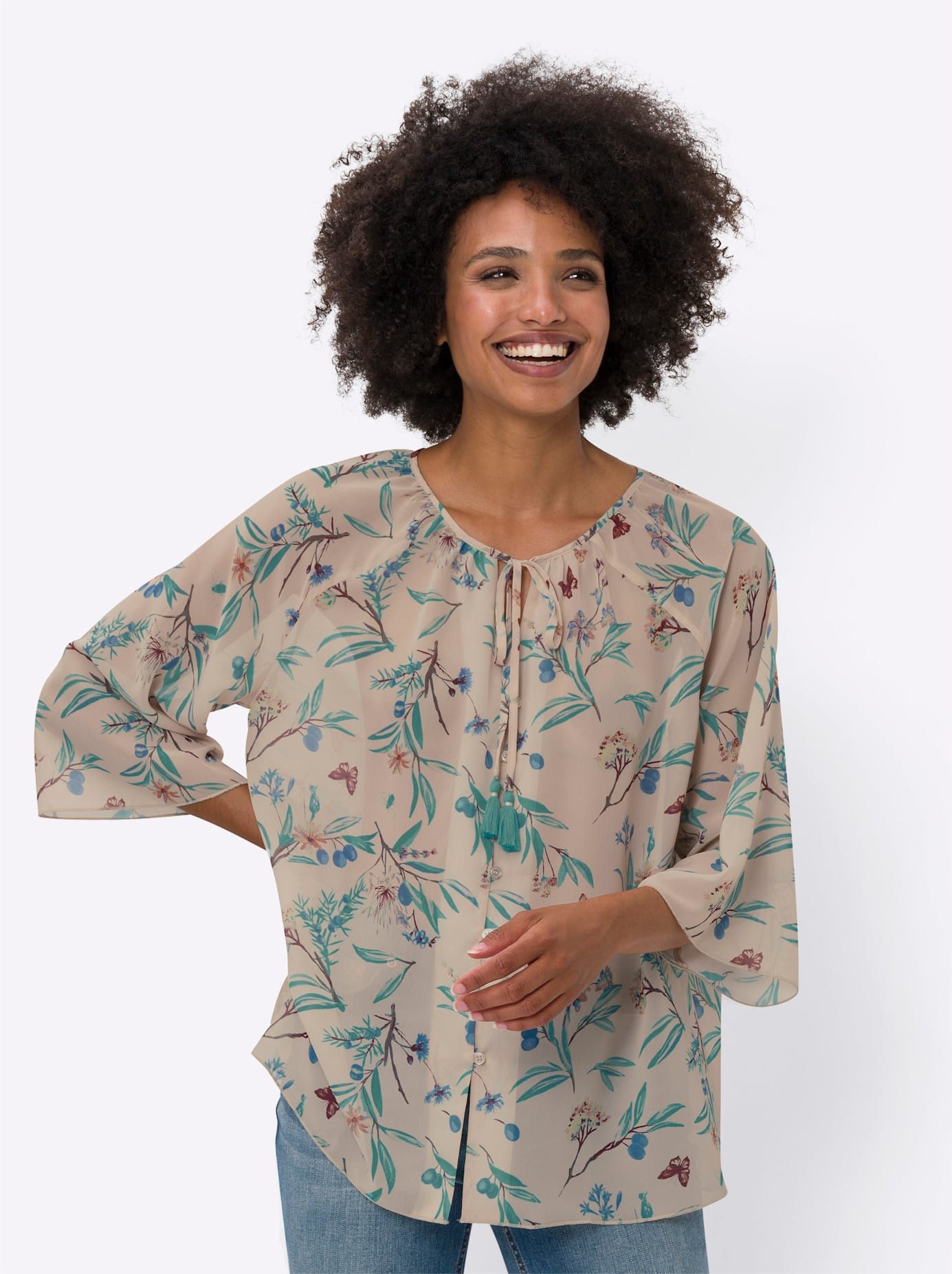 heine Gedessineerde blouse