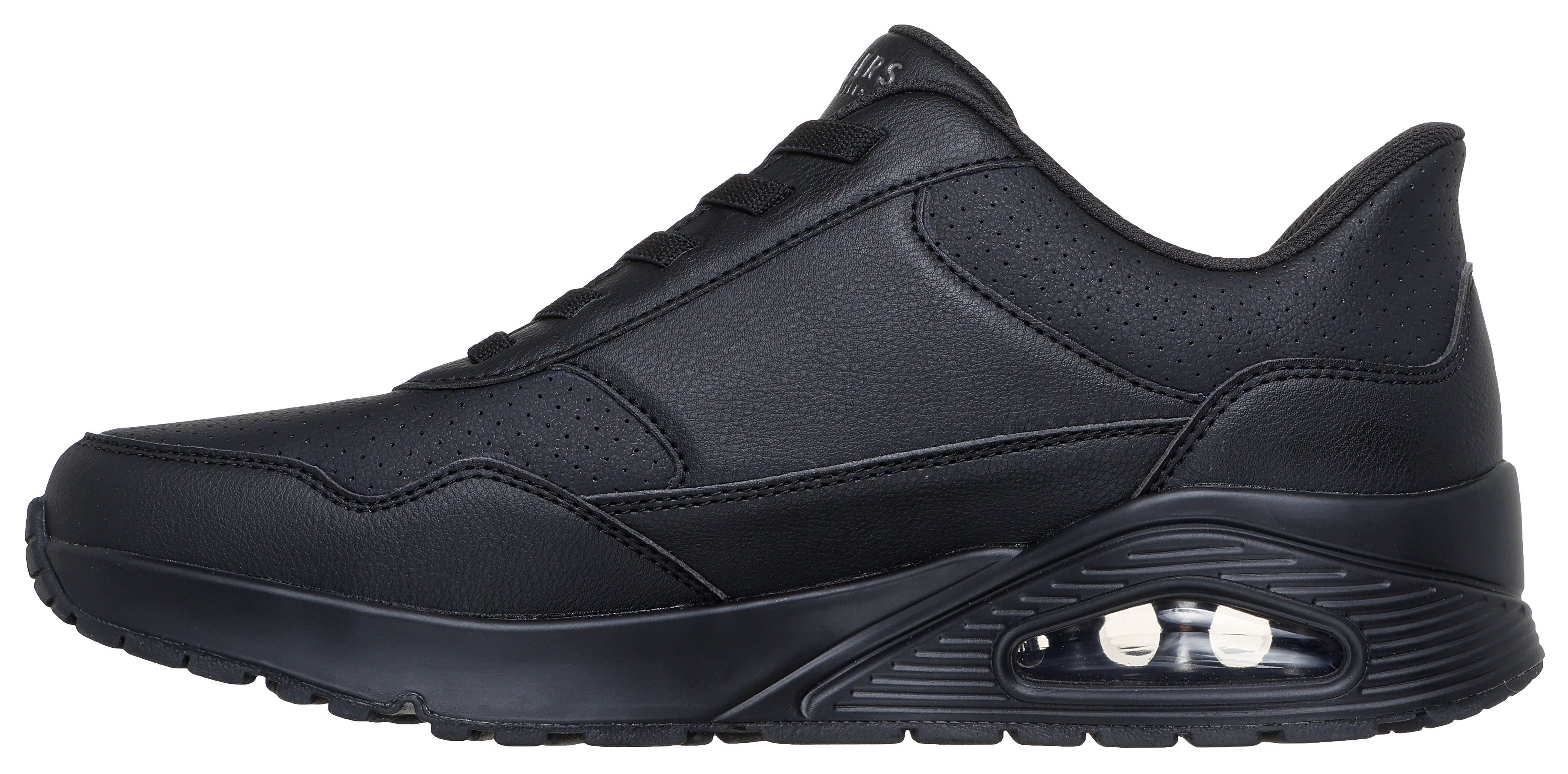 Skechers Slip-on sneakers UNO-BANKSIA LUXE Sleehak sneaker, sneaker met luchtkussen