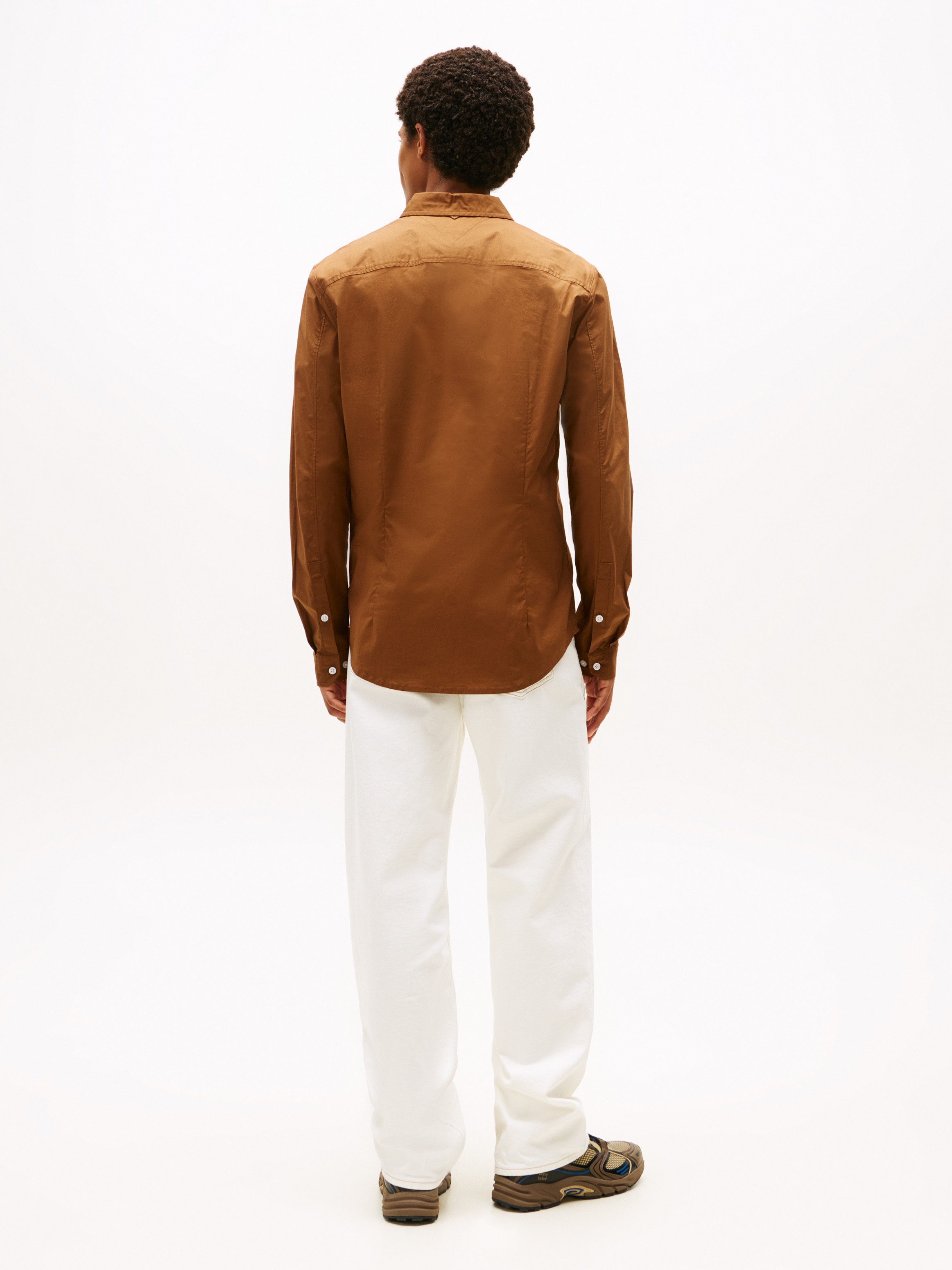 TOMMY JEANS Overhemd met lange mouwen Sabim Stretch Hemd Shirt Stretch shirt, premium, slim fit, met elastaan