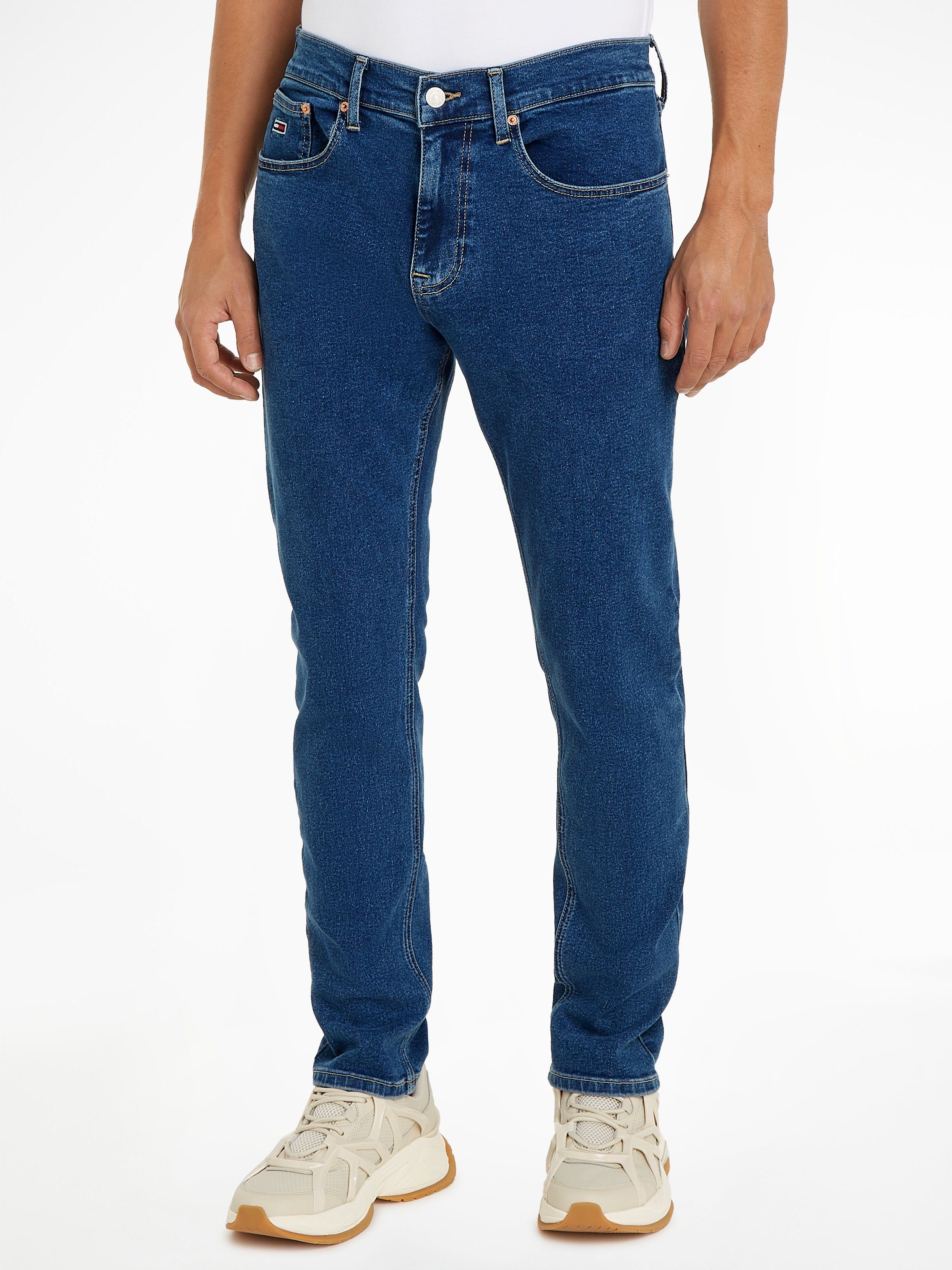 TOMMY JEANS Slim fit jeans AUSTIN SLIM in 5-pocketsstijl heren slim fit jeans maat 36 blauw