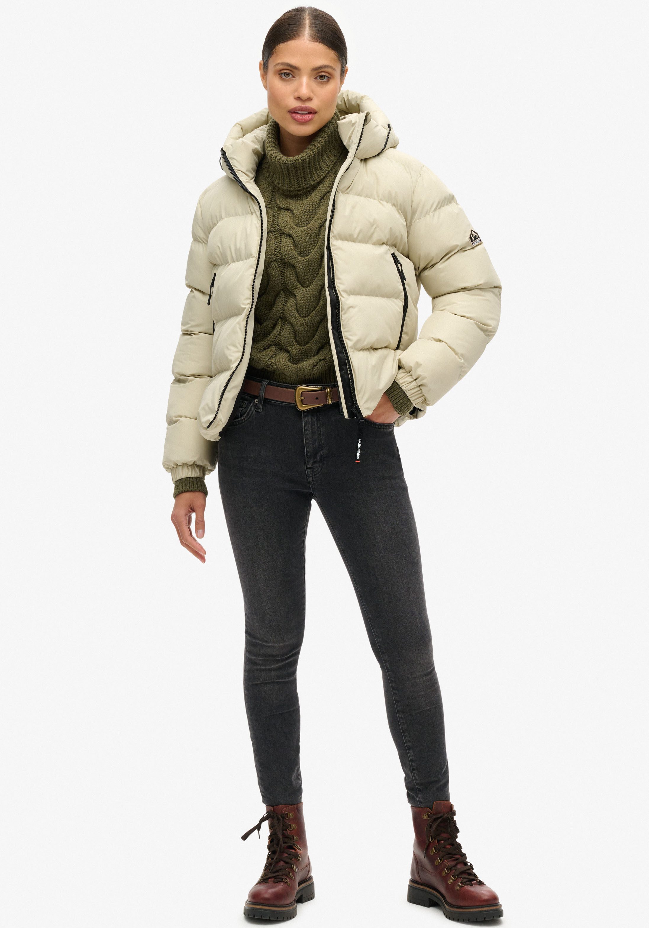 Superdry Gewatteerde jas HOODED SPORTS PUFFER JACKET