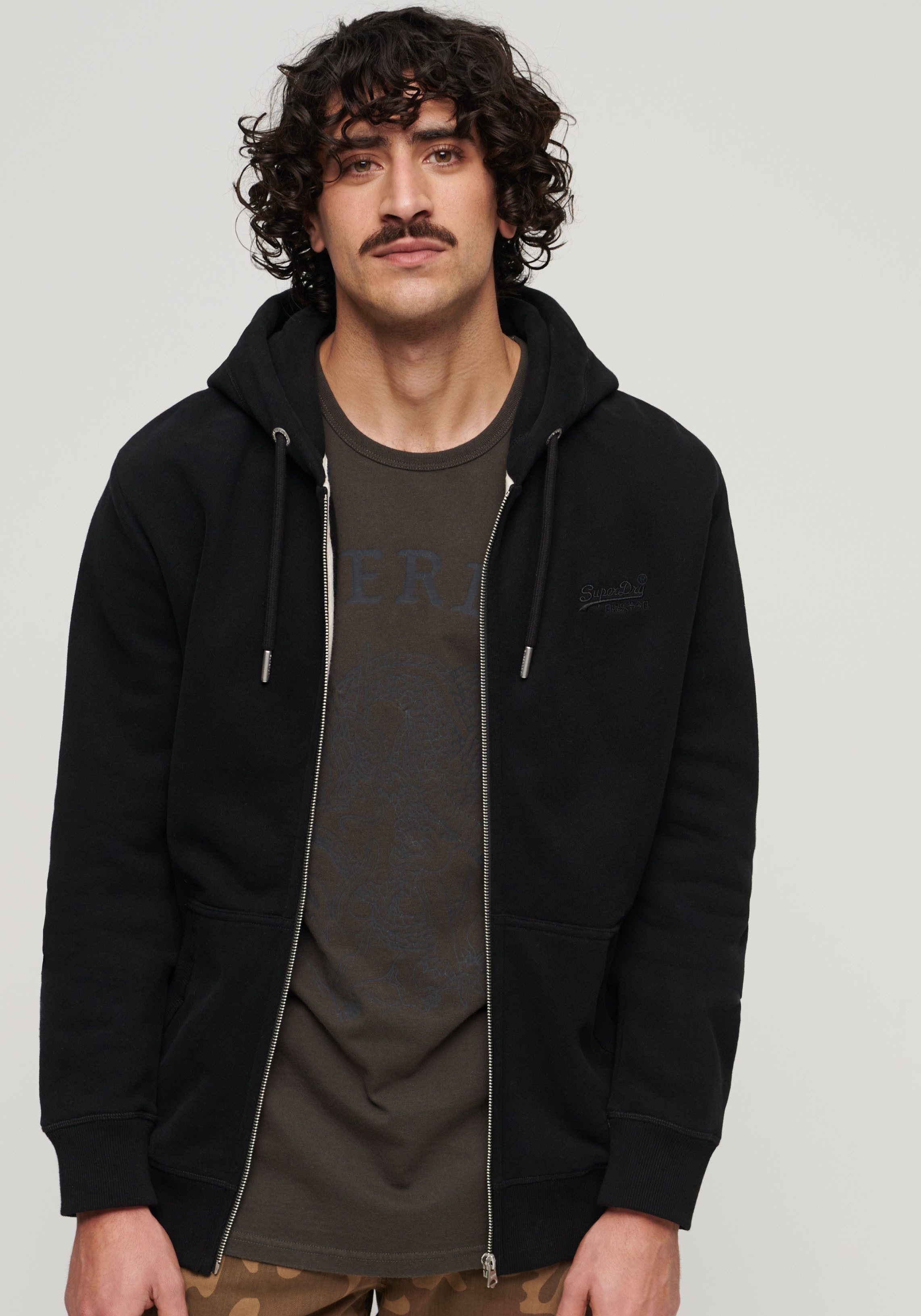Superdry Capuchonsweatvest ESSENTIAL LOGO ZIP HOODIE