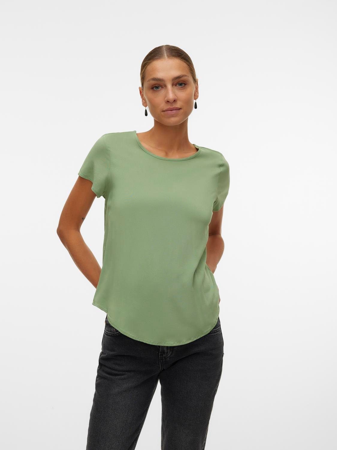 Vero Moda T-shirt met afgeronde zoom model 'BELLA'